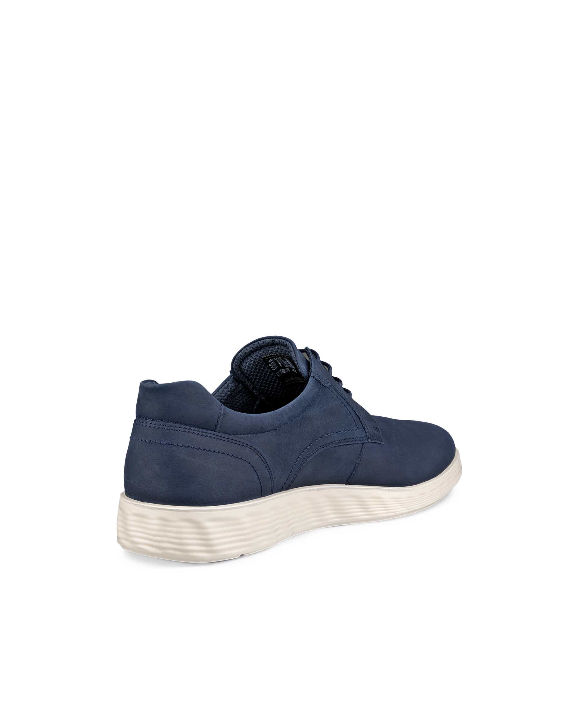 Pánská nubuková obuv Derby ECCO® S Lite Hybrid - Modrá - Back