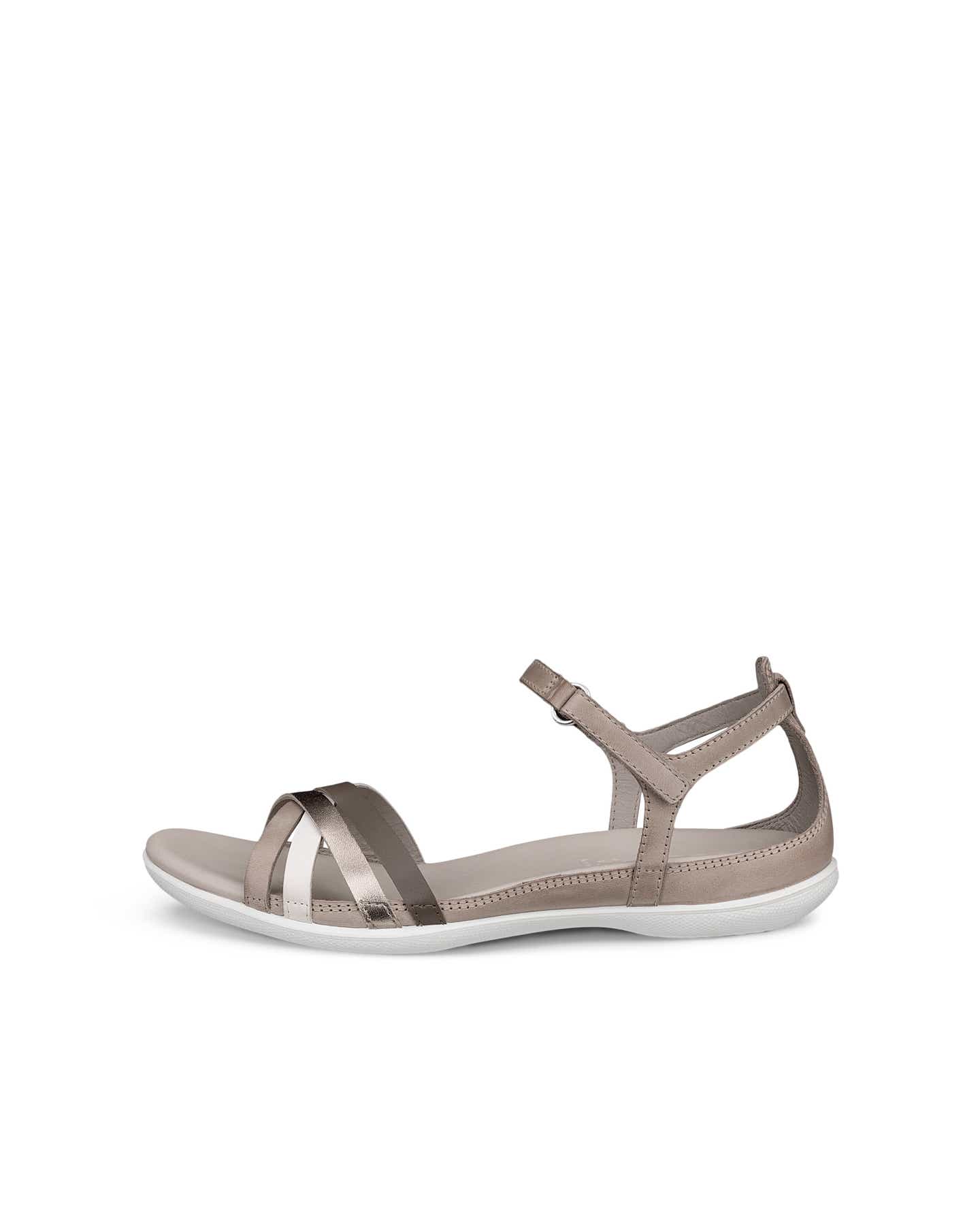 Women's ECCO® Flash Leather Flat Sandal | Gray
