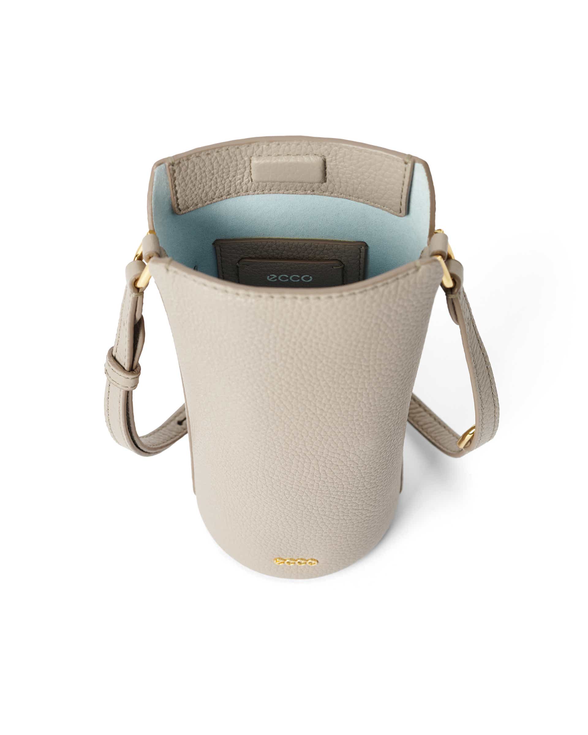 ECCO® Pot Bag kožna torba preko ramena - Bež - Inside