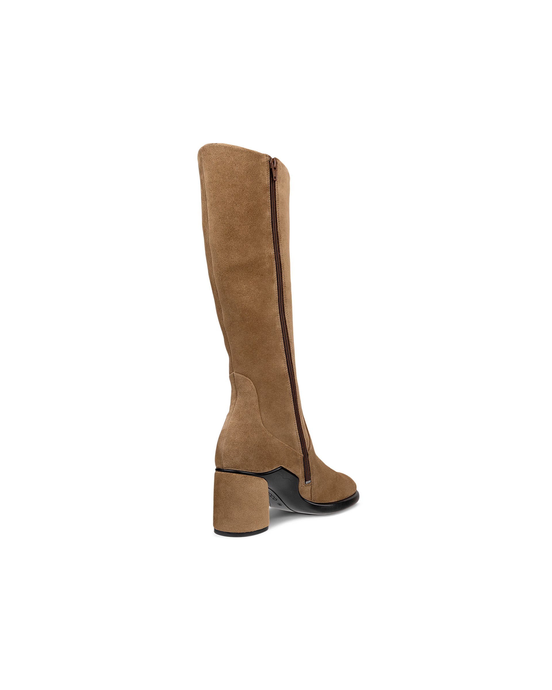 Dámské velurové kozačky ECCO® SCULPTED LX 55 - Hnědá - Back
