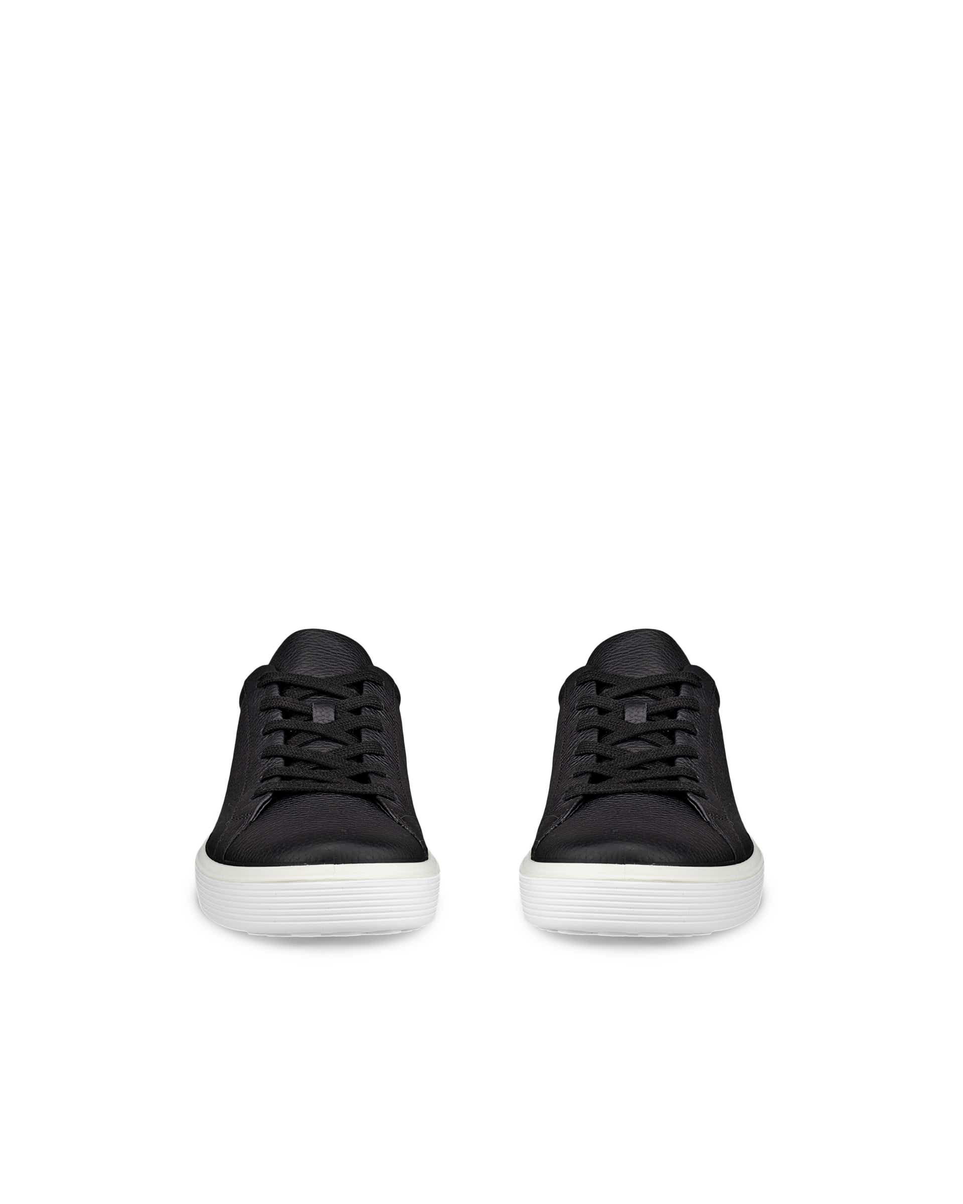 ECCO® Soft 60 Herren Ledersneaker - Schwarz - Front pair
