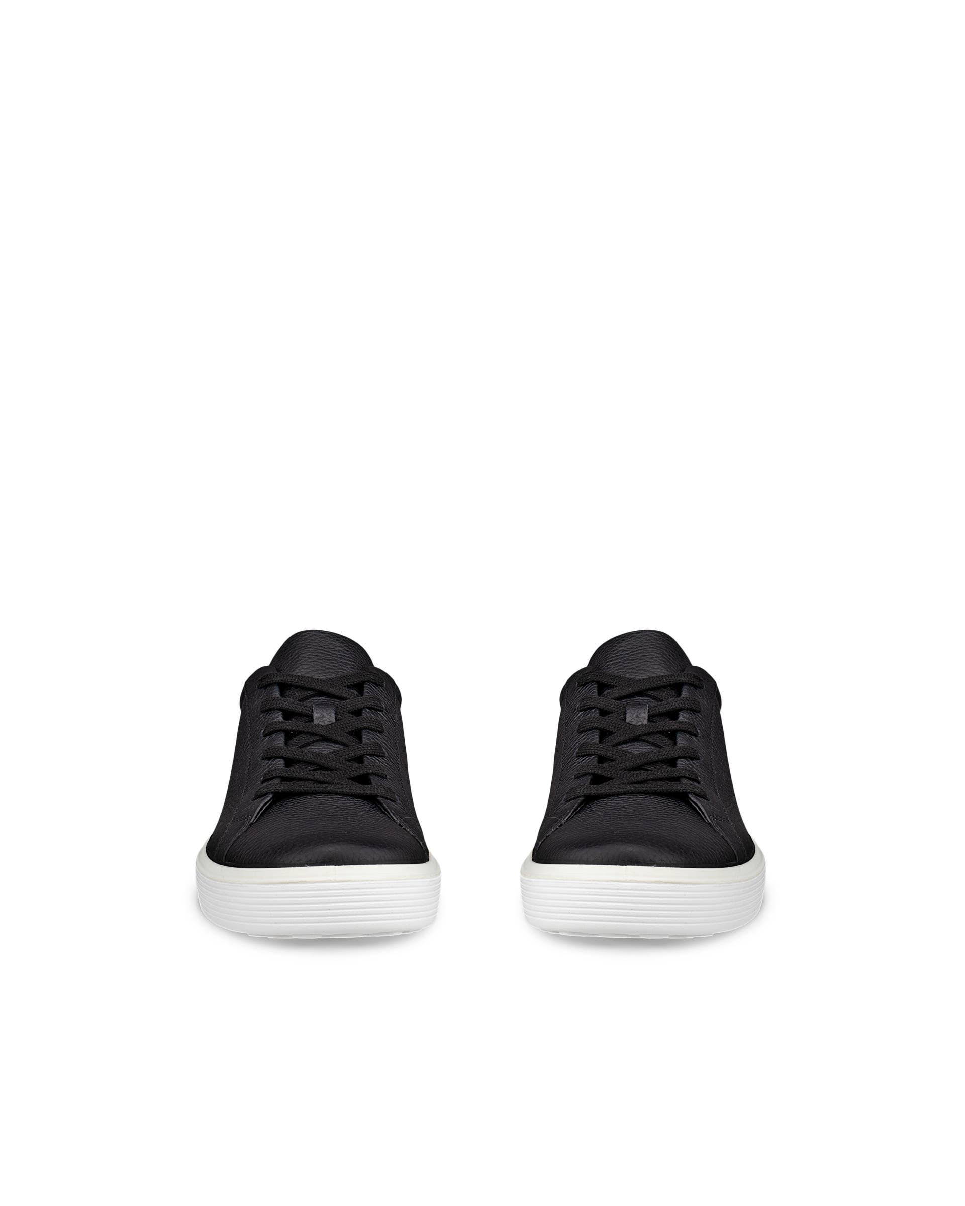 ECCO® Soft 60 Herren Ledersneaker - Schwarz - Front pair