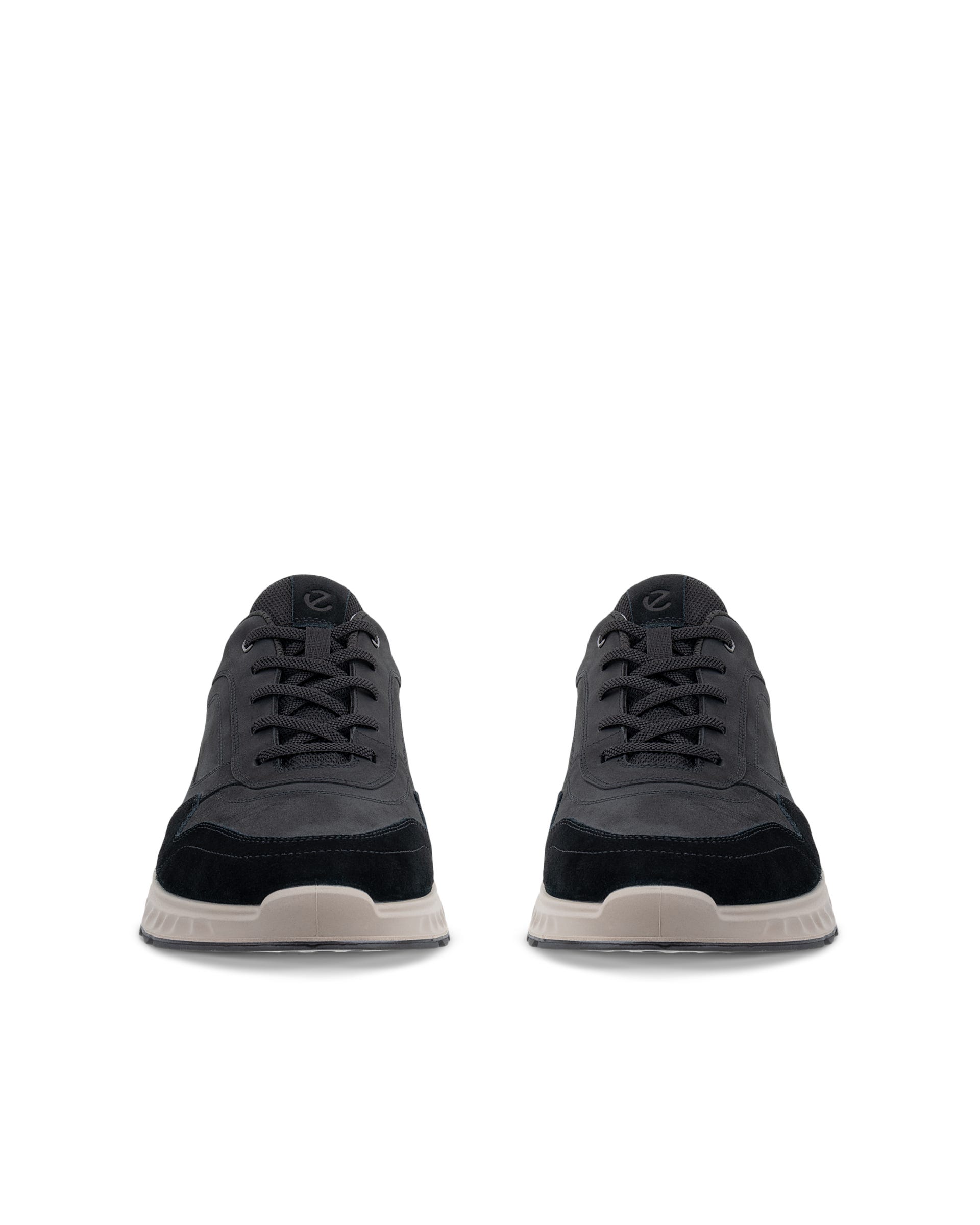 ECCO® EXOSTRIDE Herren Sneaker aus Nubukleder - Schwarz - Outside