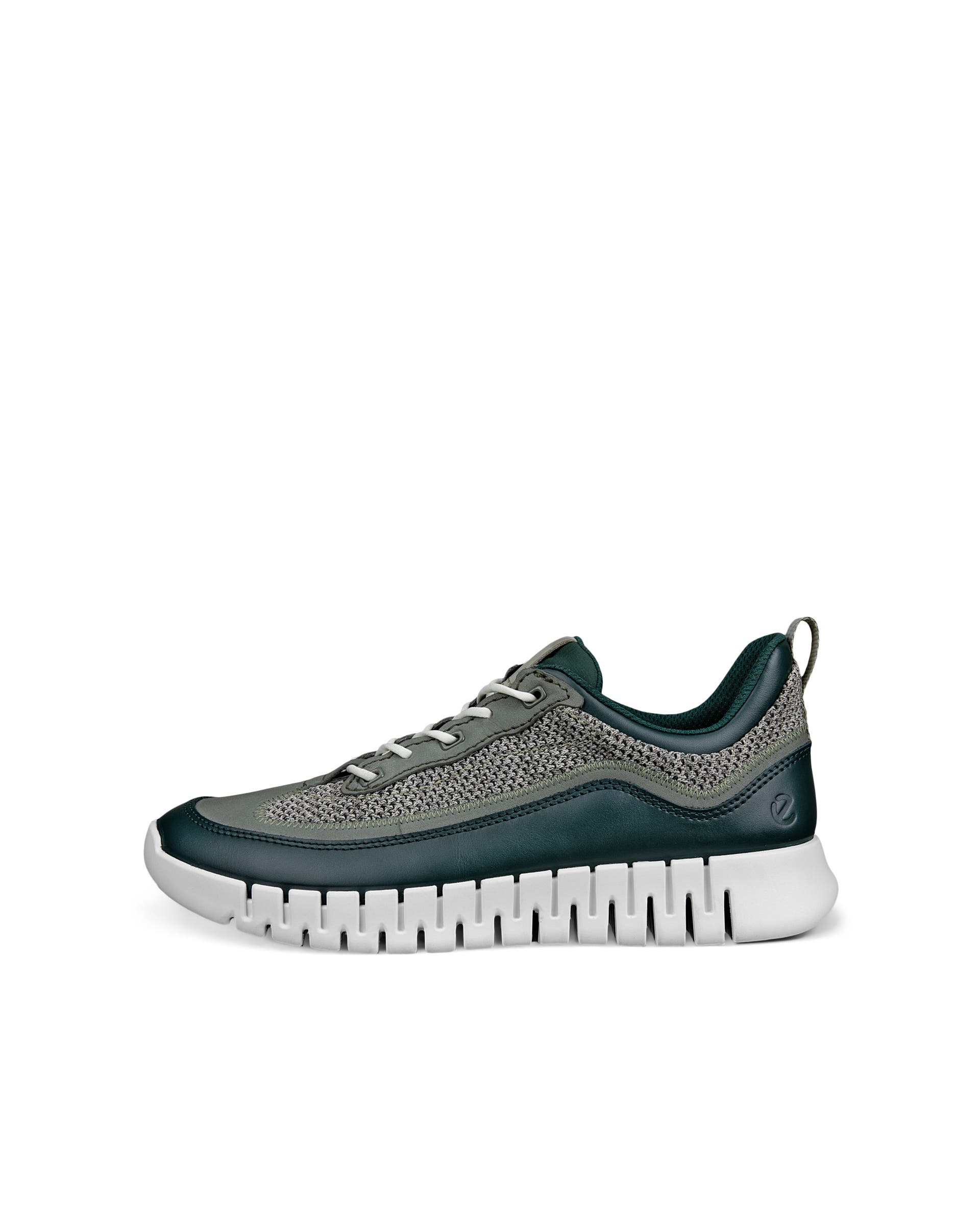 ECCO® GRUUV heren leren sneaker - Groen - Outside