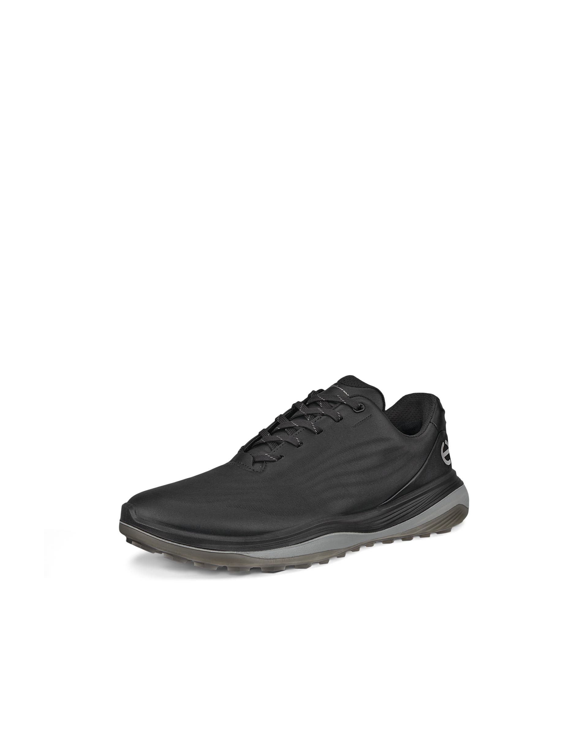 Men's ECCO® Golf LT1 Leather Waterproof Golf Shoe - Black - Main