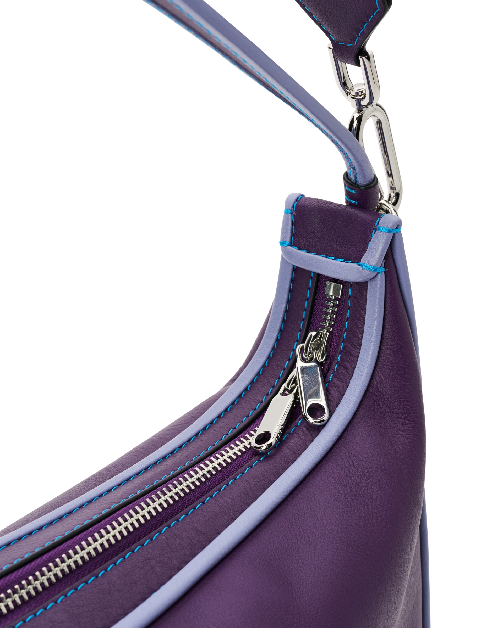 ECCO Hobo S レザーホーボーバッグ - パープル - Detail-1