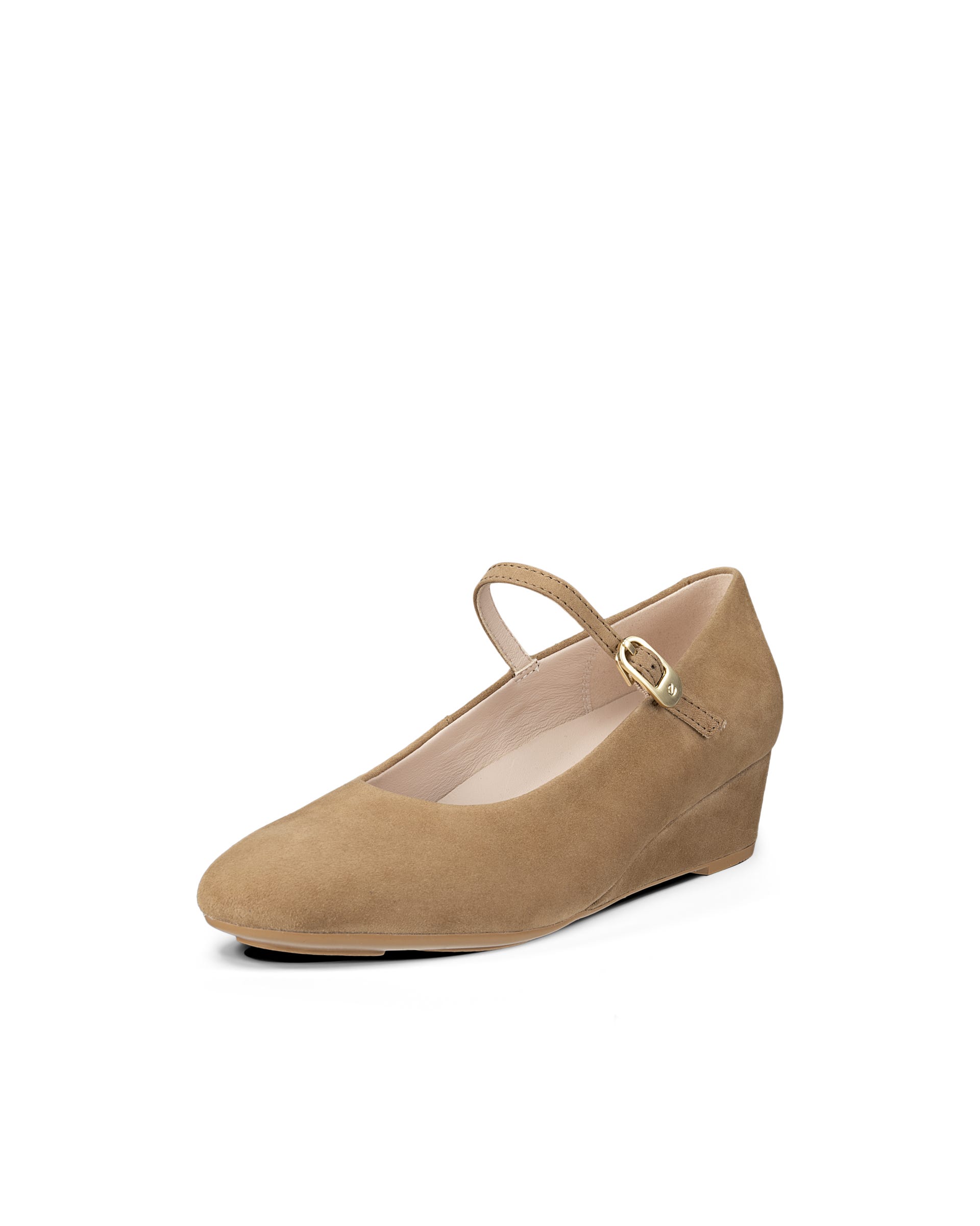 ECCO® ELEVATE WEDGE babies daim pour femme - Brun - Outside