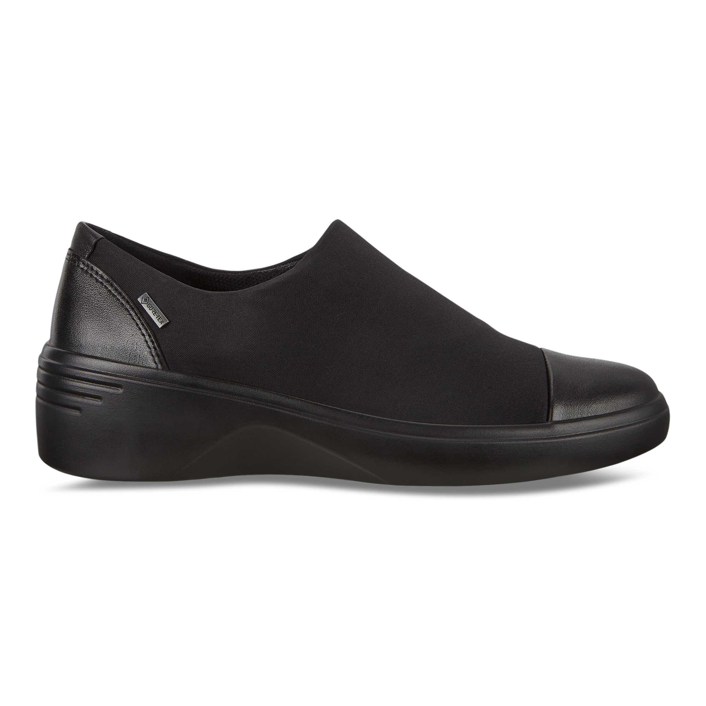 ECCO Women's Soft 7 Wedge Slip-ons - Black - Outside