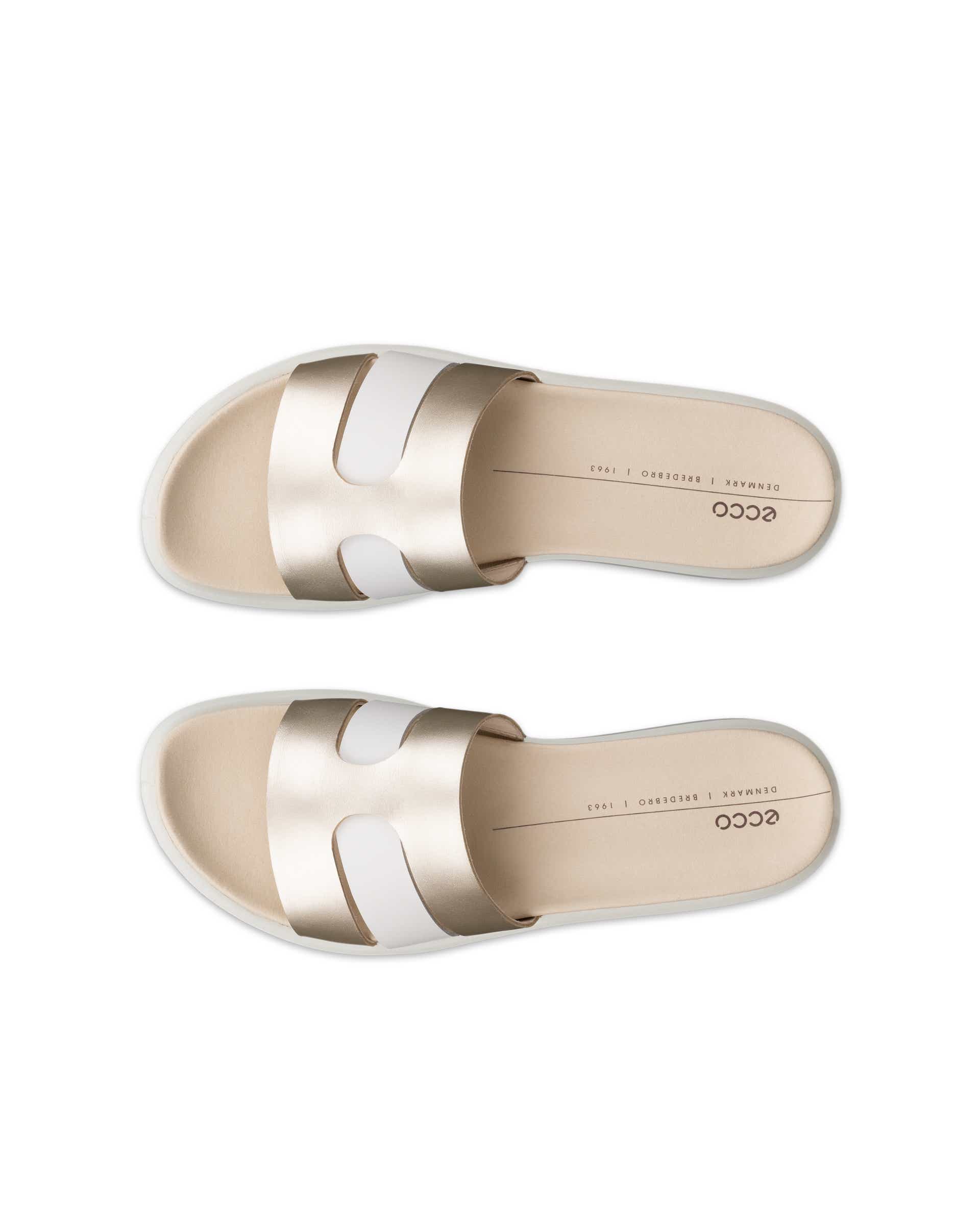 ECCO® Flowt Dames leren slipper - Metallics - Top left pair