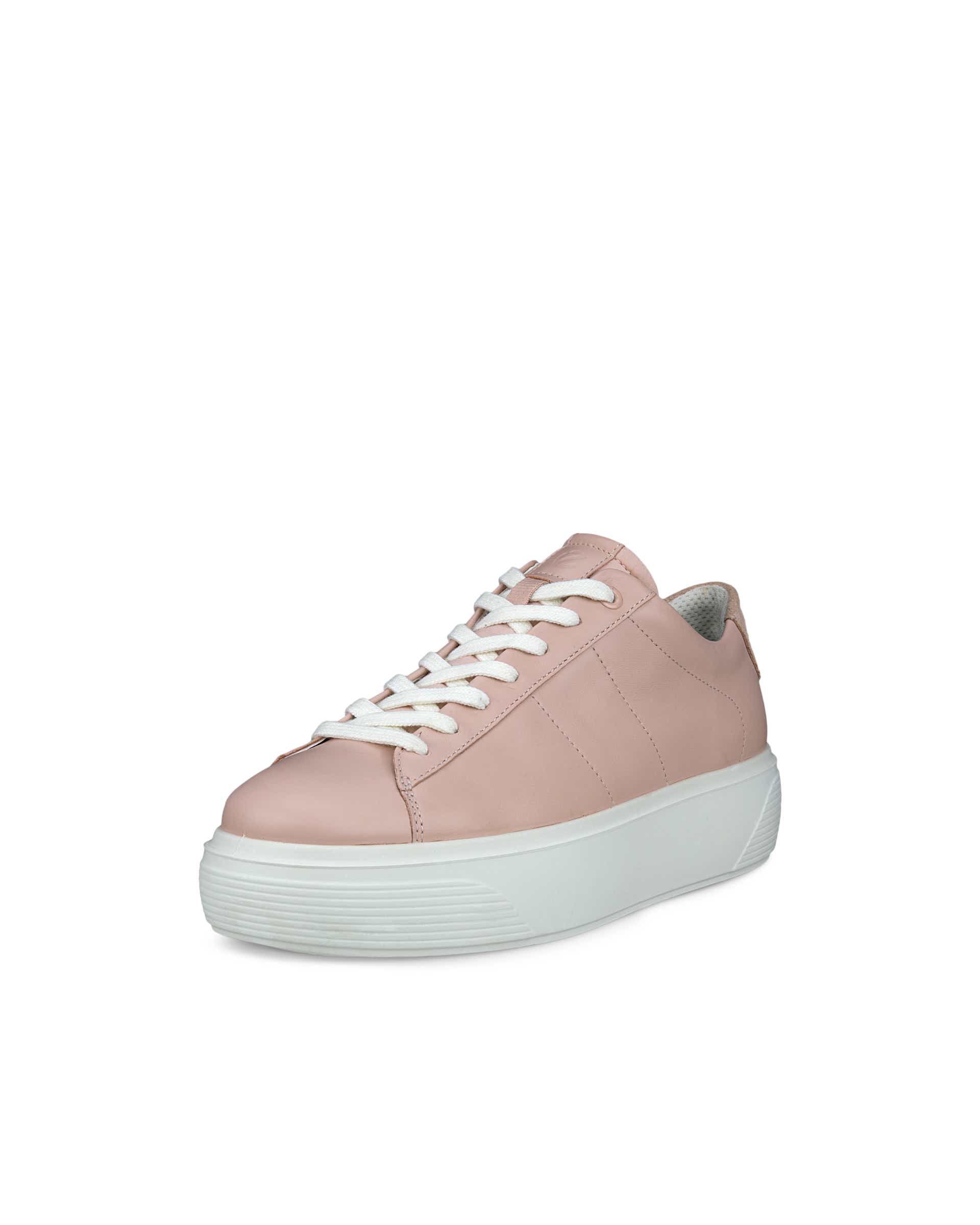 ECCO Street Platform ウィメンズ レザースニーカー | ピンク