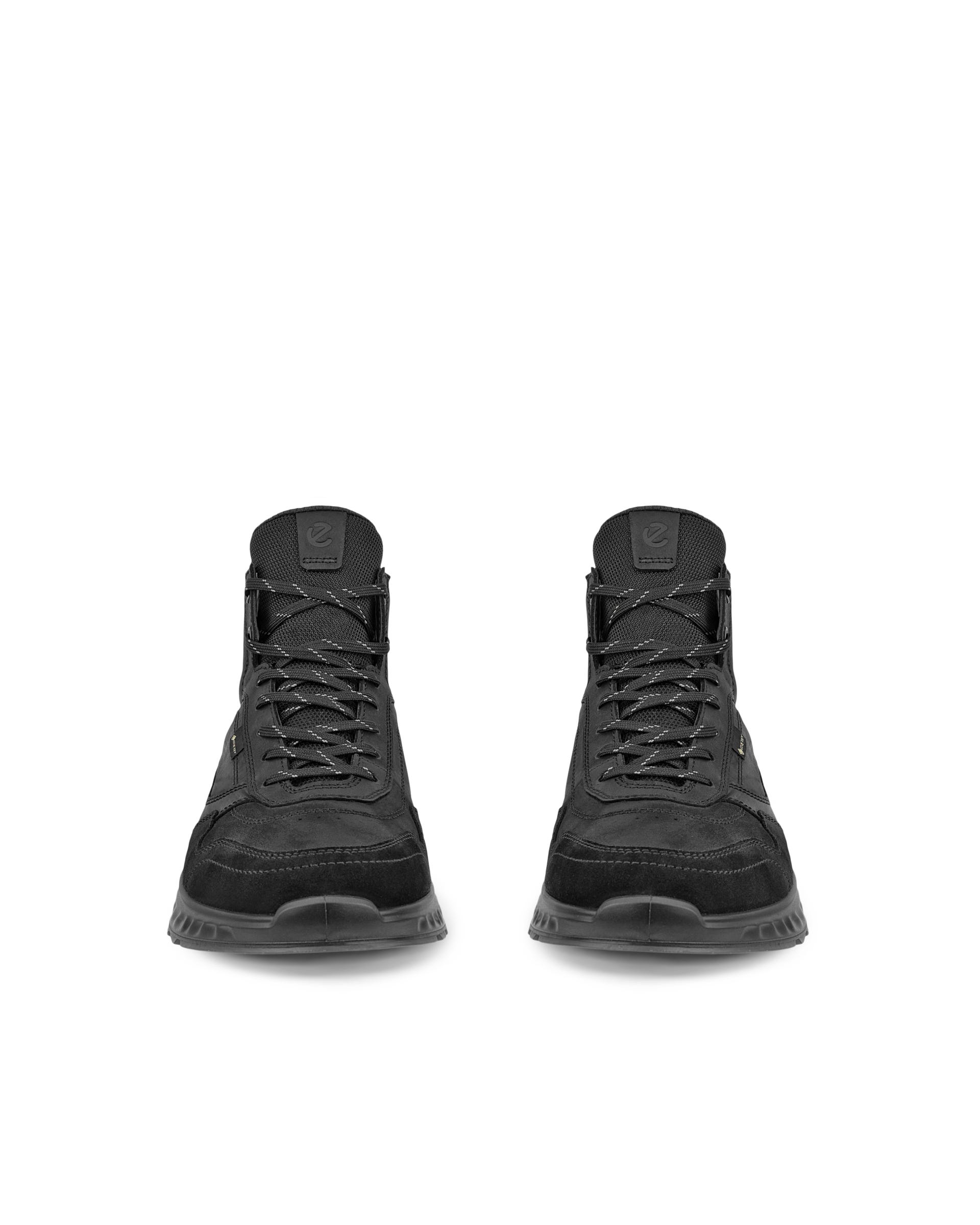 ECCO® EXOSTRIDE Herren Ankle Boot aus Nubukleder mit Gore-Tex - Schwarz - Outside
