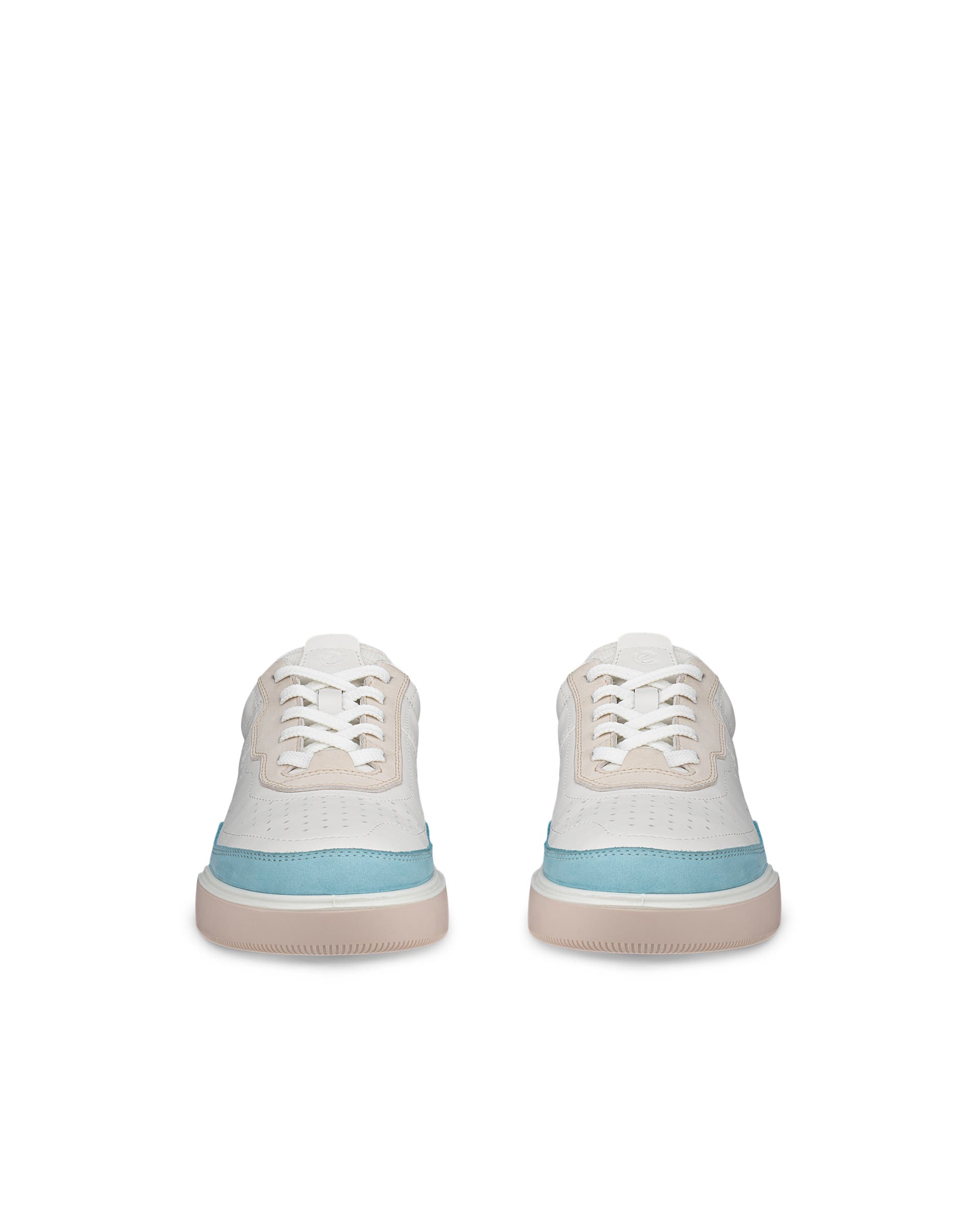 ECCO® Street Court női bőr sneaker - Fehér - Front pair