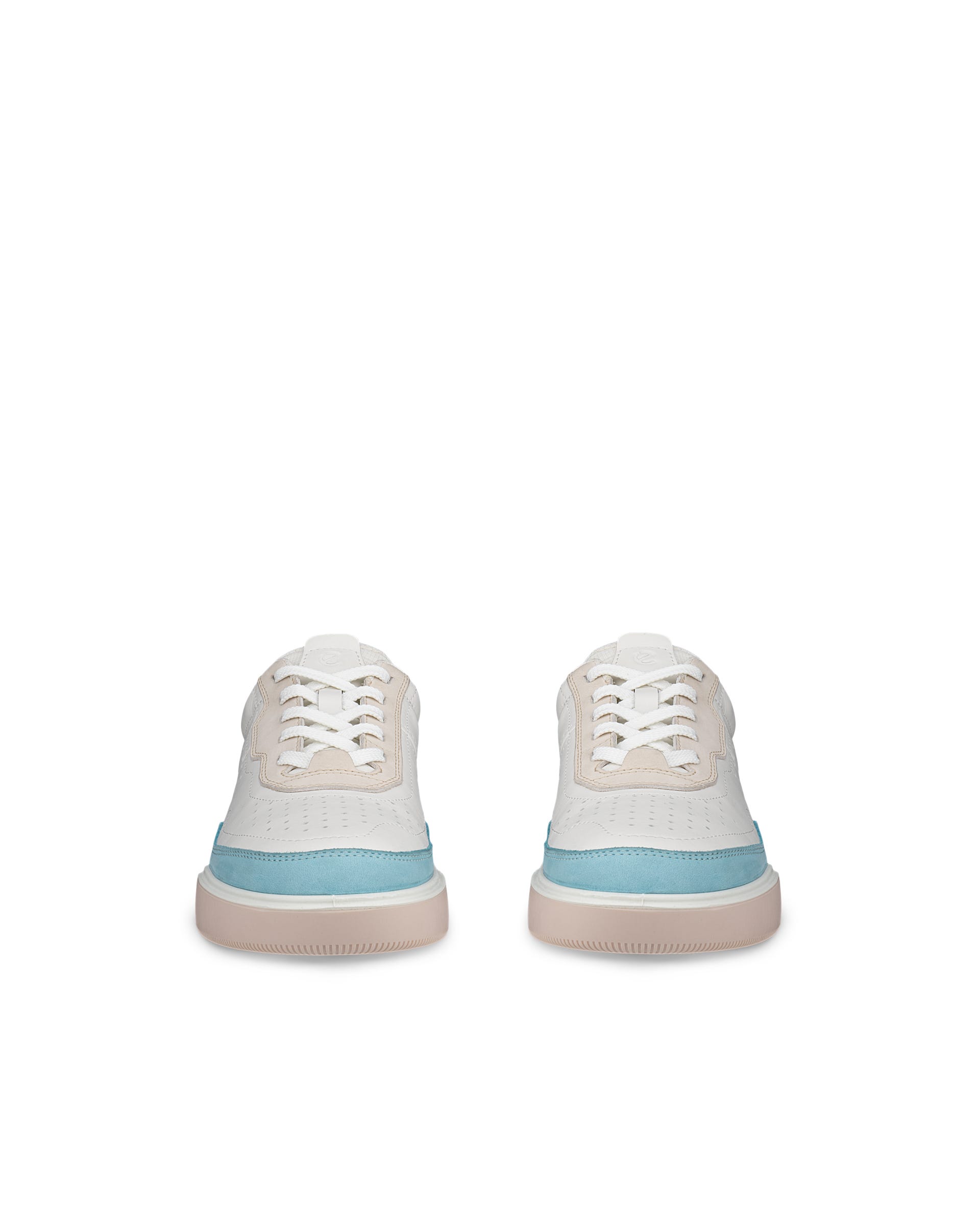 ECCO® Street Court női bőr sneaker - Fehér - Front pair