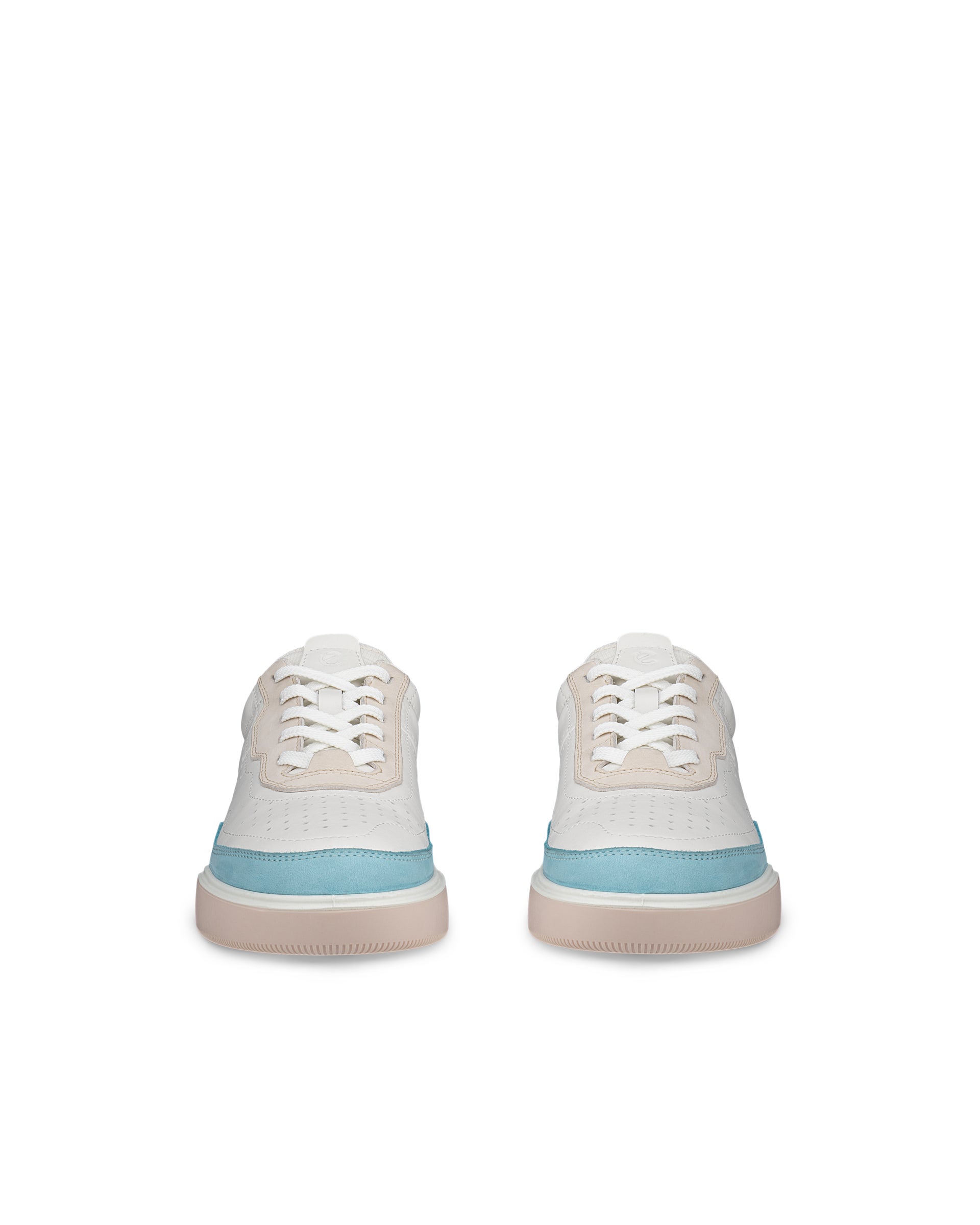 ECCO® Street Court női bőr sneaker - Fehér - Front pair