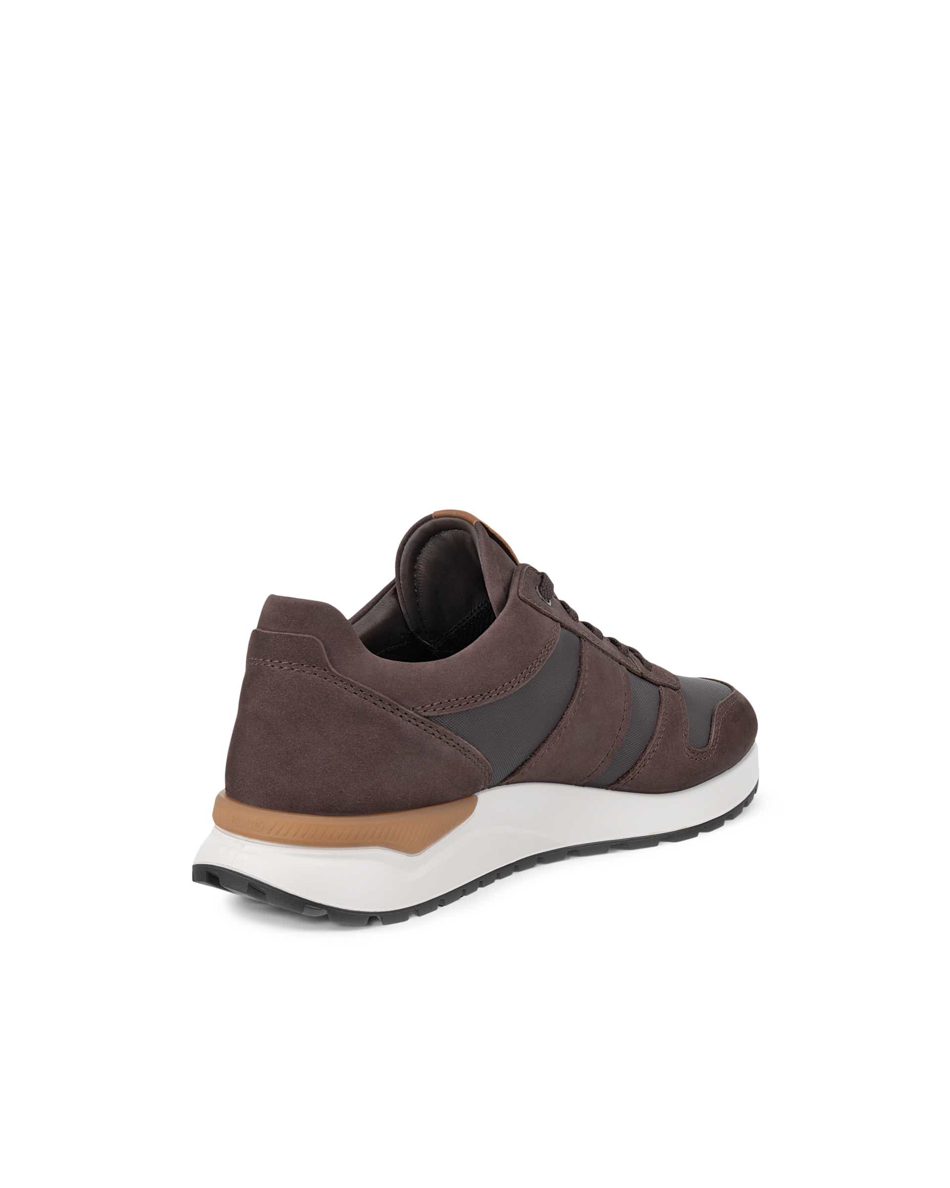 Men's ECCO® ASTIR NEO Leather Sneaker - Brown - Back