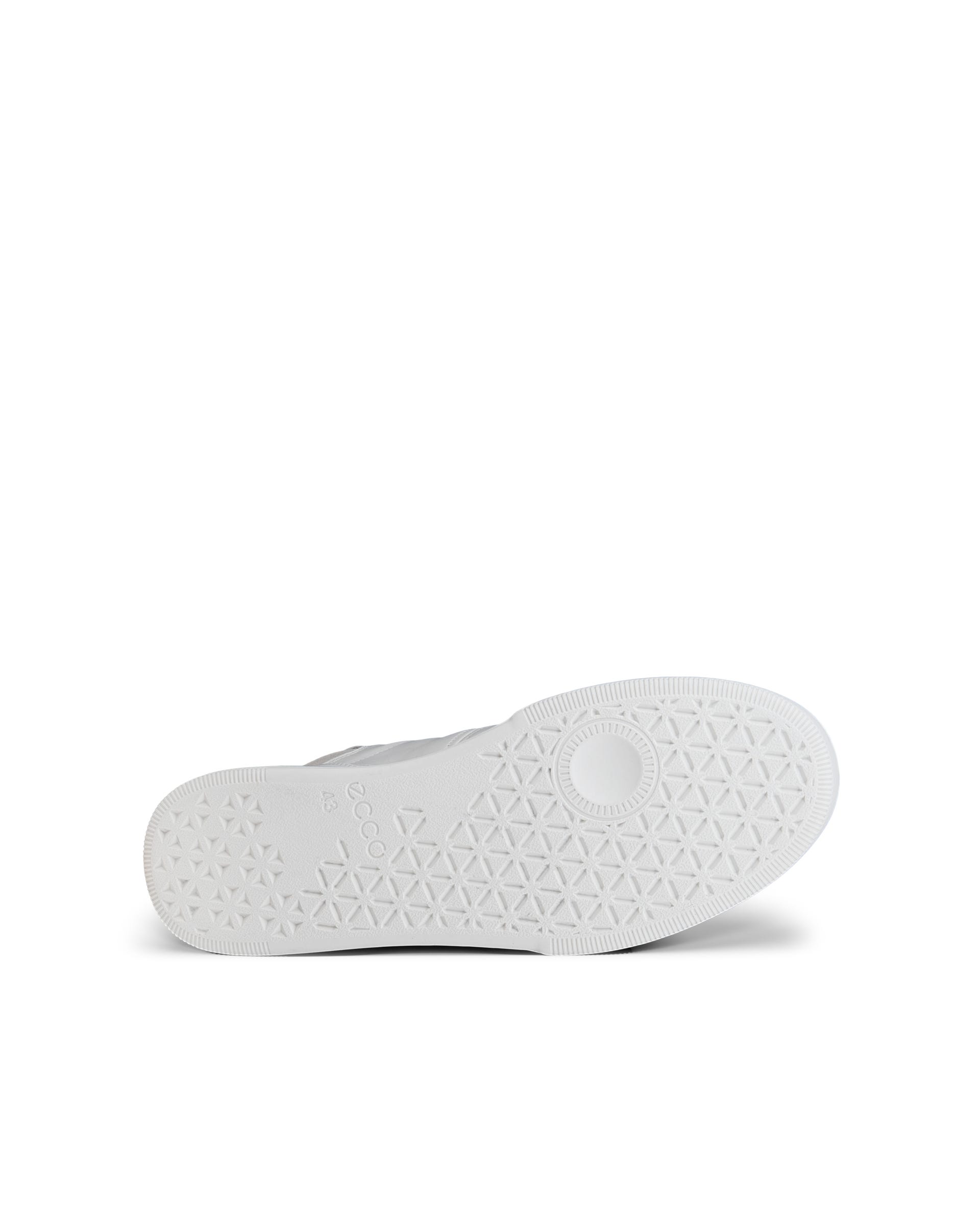 Męskie skórzane wysokie sneakersy ECCO® STREET COURT - Biały - Sole