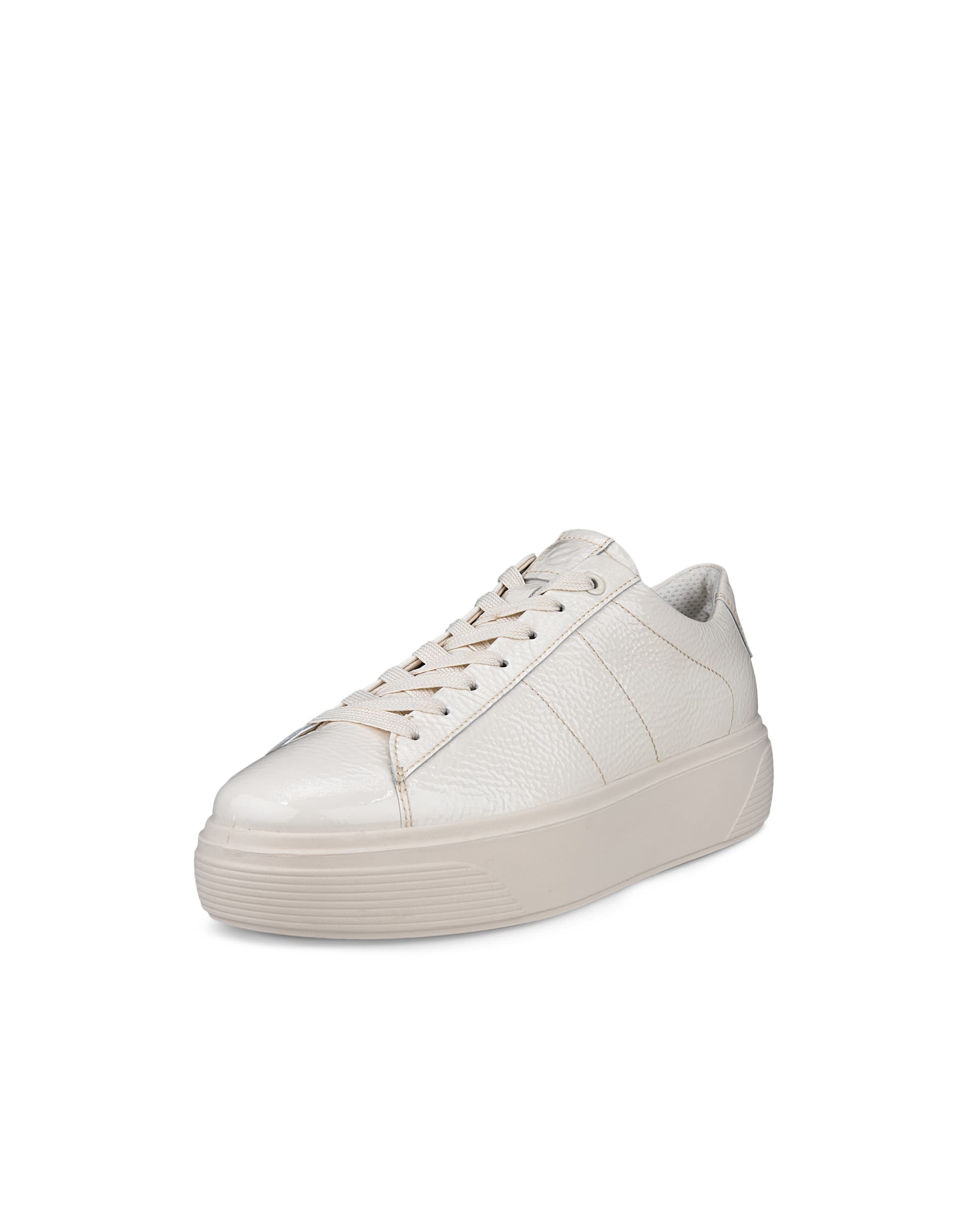 Women's ECCO® Street Platform Leather Sneaker - Beige - Main