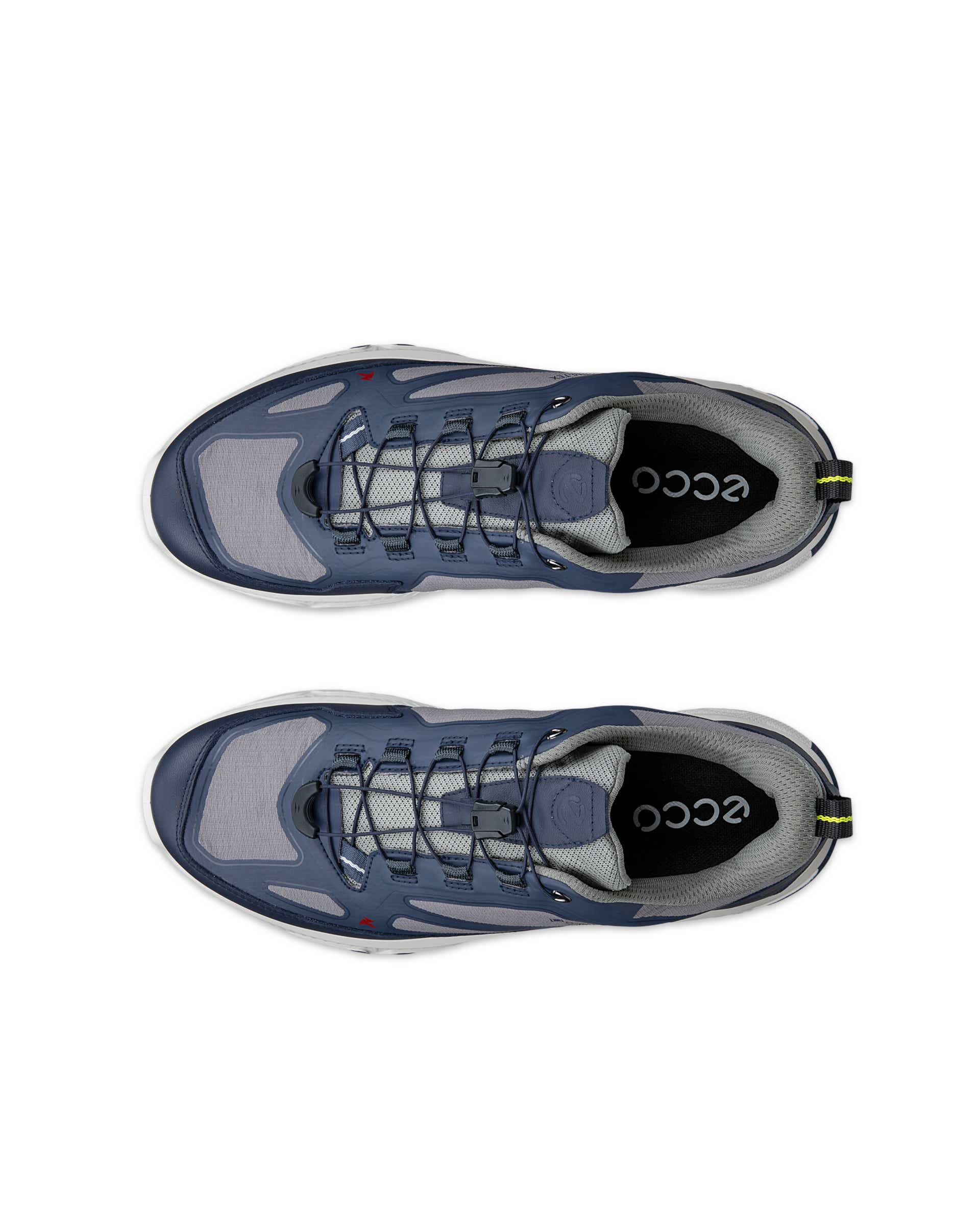Men's ECCO® RECEPTOR XP Textile Gore-Tex Outdoor Trainer - Blue - Top left pair