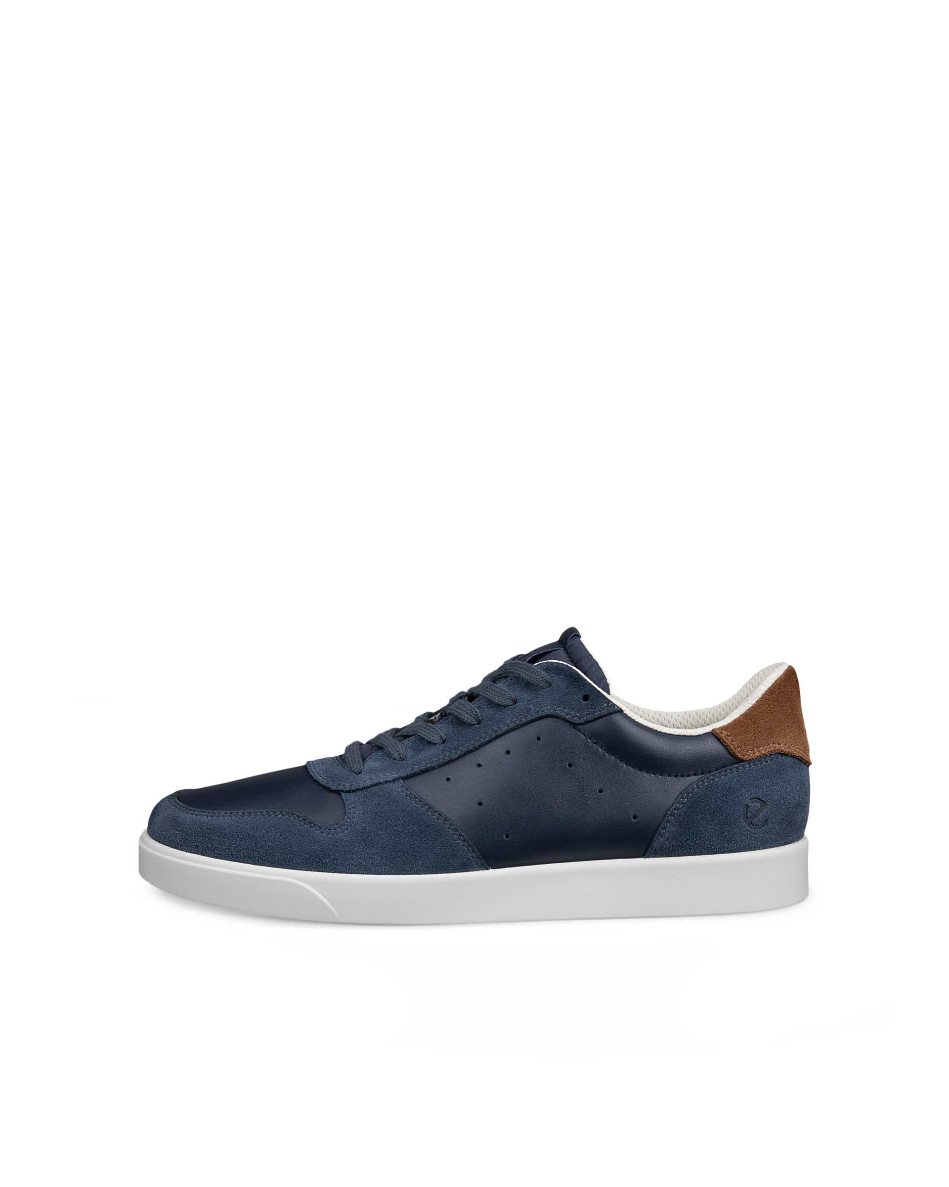 ECCO® STREET LITE heren leren sneaker - Blauw - Outside