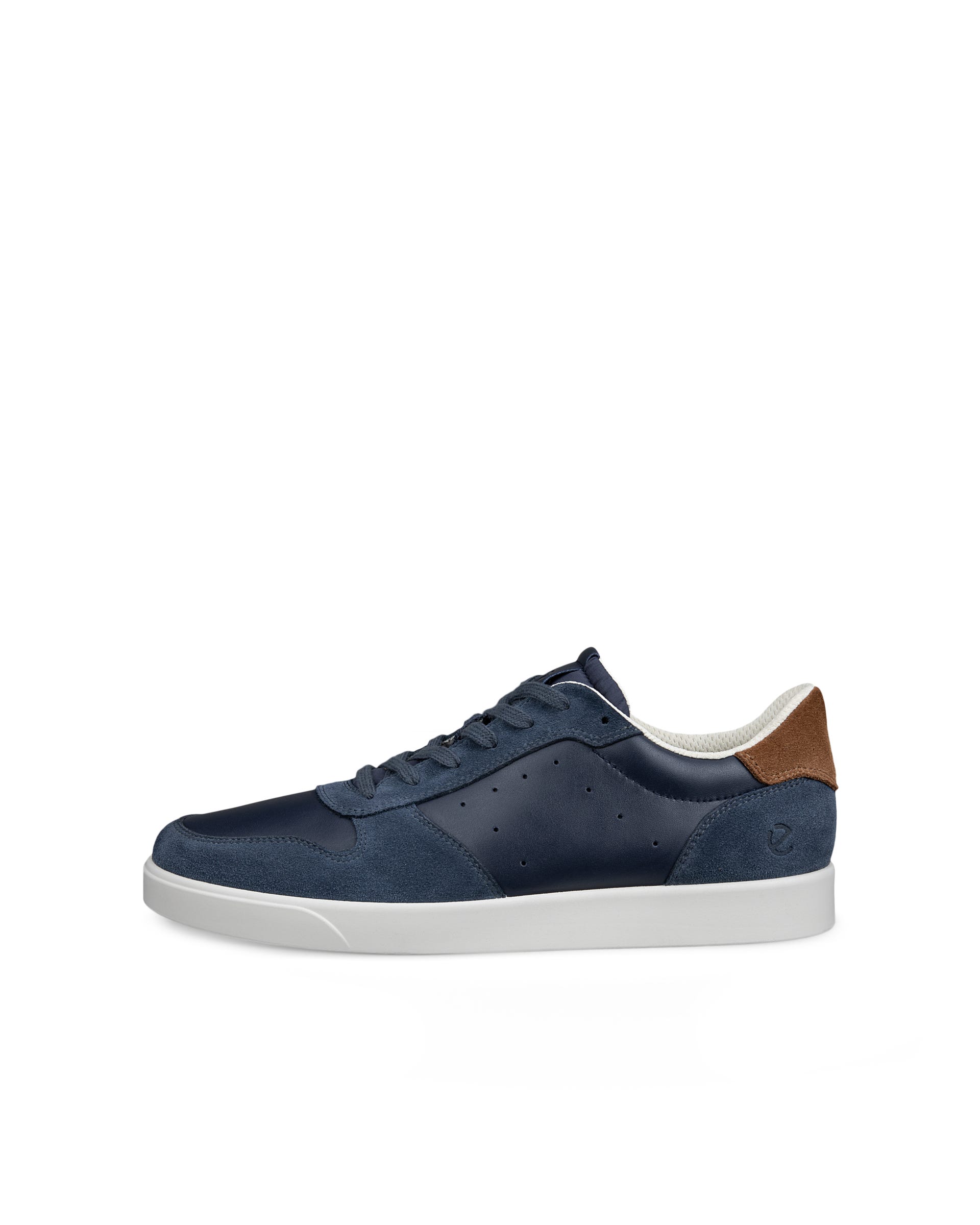 ECCO® STREET LITE heren leren sneaker - Blauw - Outside