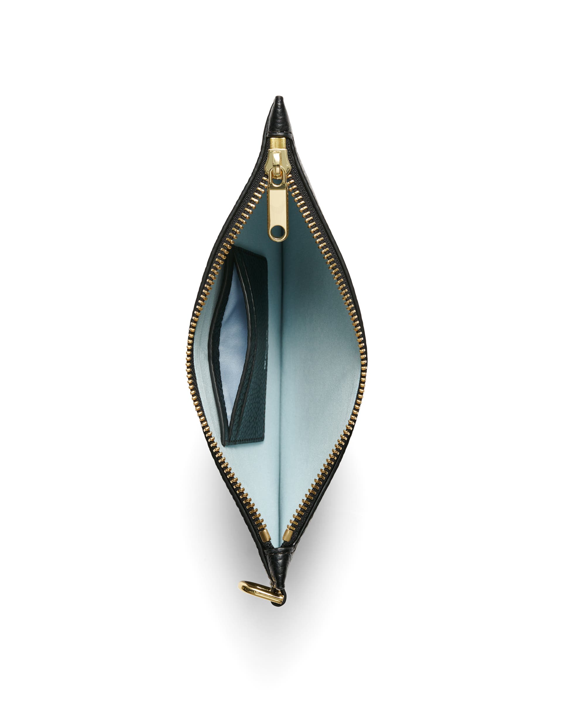 ECCO Wristlet Pebbled レザークラッチバッグ - ブラック - Birdeye