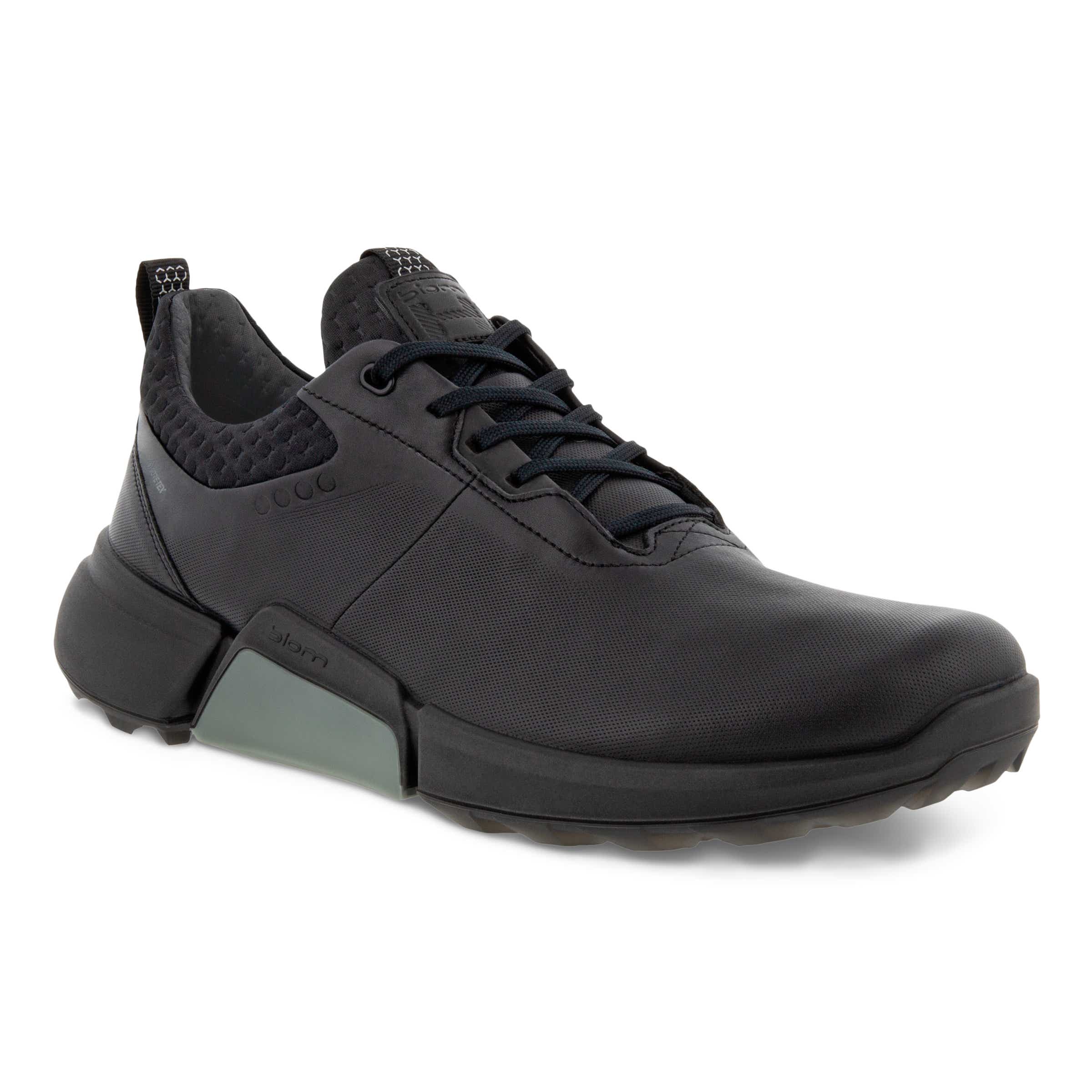Men's ECCO® Golf BIOM H4 Leather Gore-Tex Shoe - Black - Main