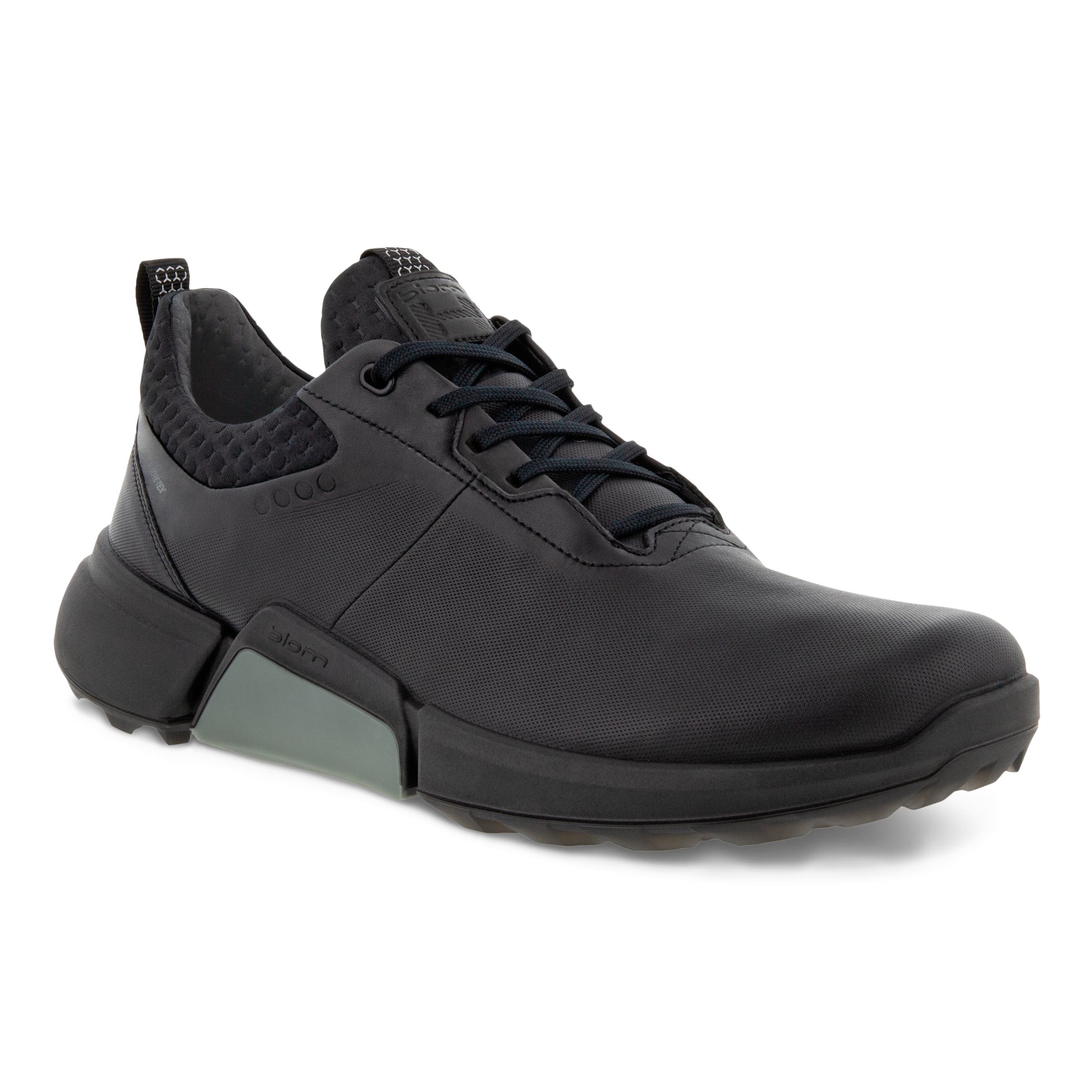 Men's ECCO® Golf BIOM H4 Leather Gore-Tex Shoe - Black - Main