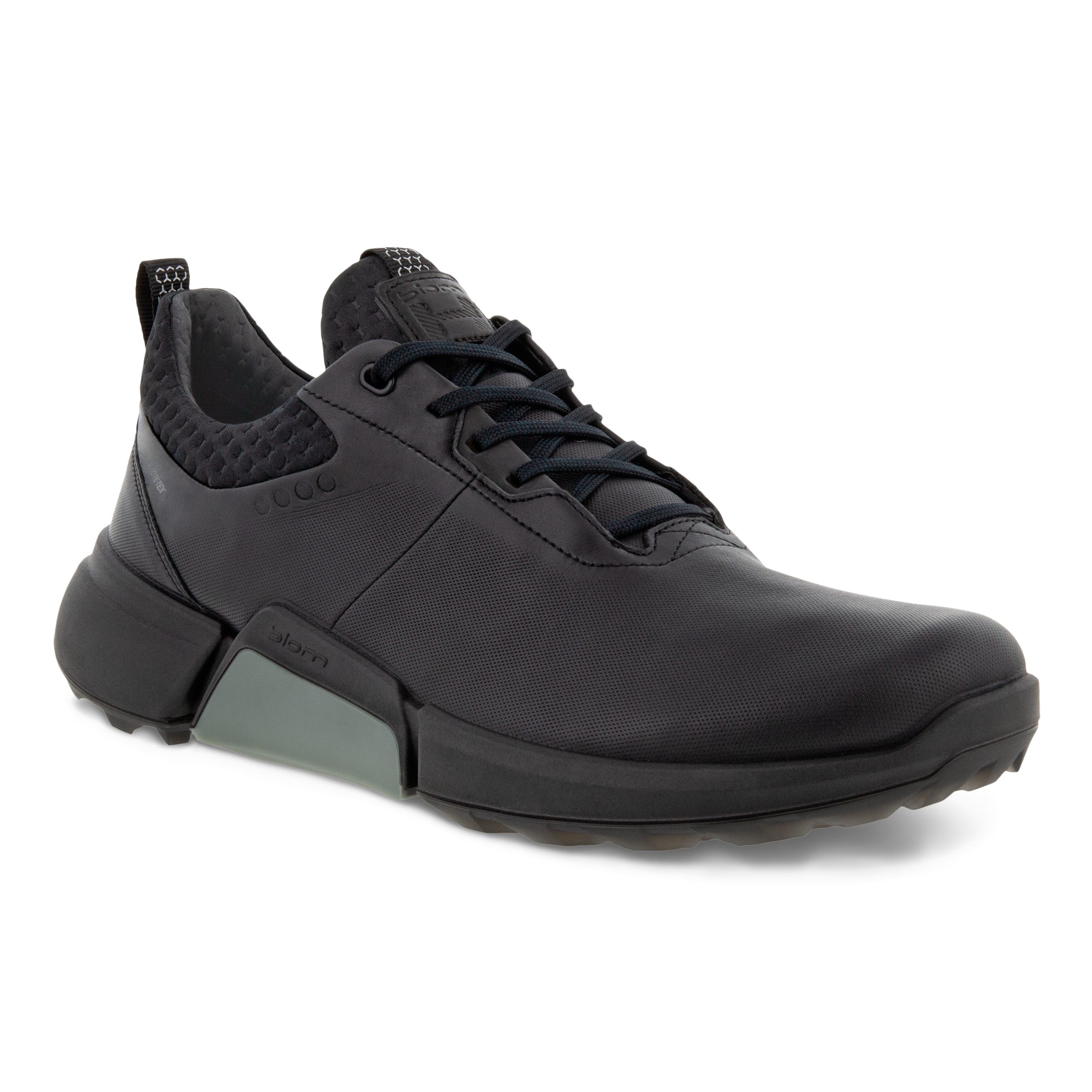 Men's ECCO® Golf BIOM H4 Leather Gore-Tex Shoe - Black - Main
