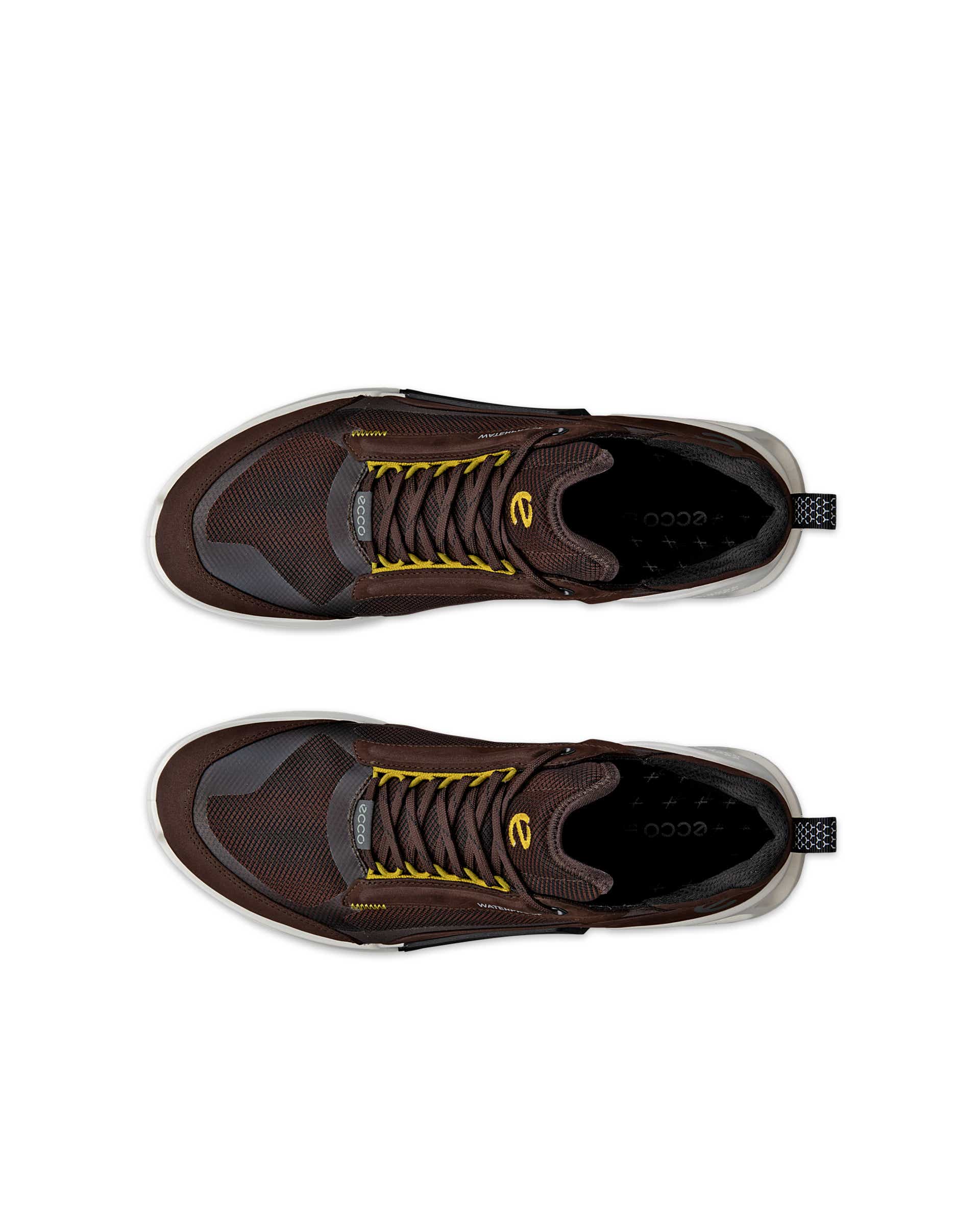 ECCO® Biom 2.1 X Mountain baskets en nubuck imperméable pour homme - Brun - Top left pair