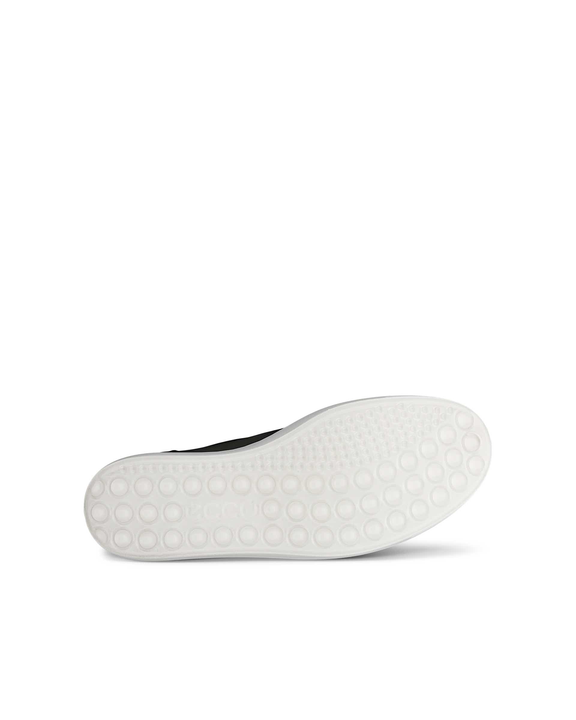 Women's ECCO® Soft 7 Nubuck Zip Bootie - Black - Sole