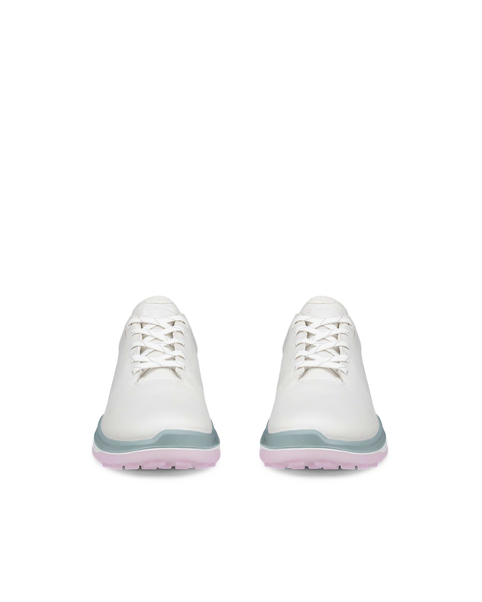 Damskie wodoodporne skórzane buty do golfa ECCO® GOLF LT1 - Biały - Front pair