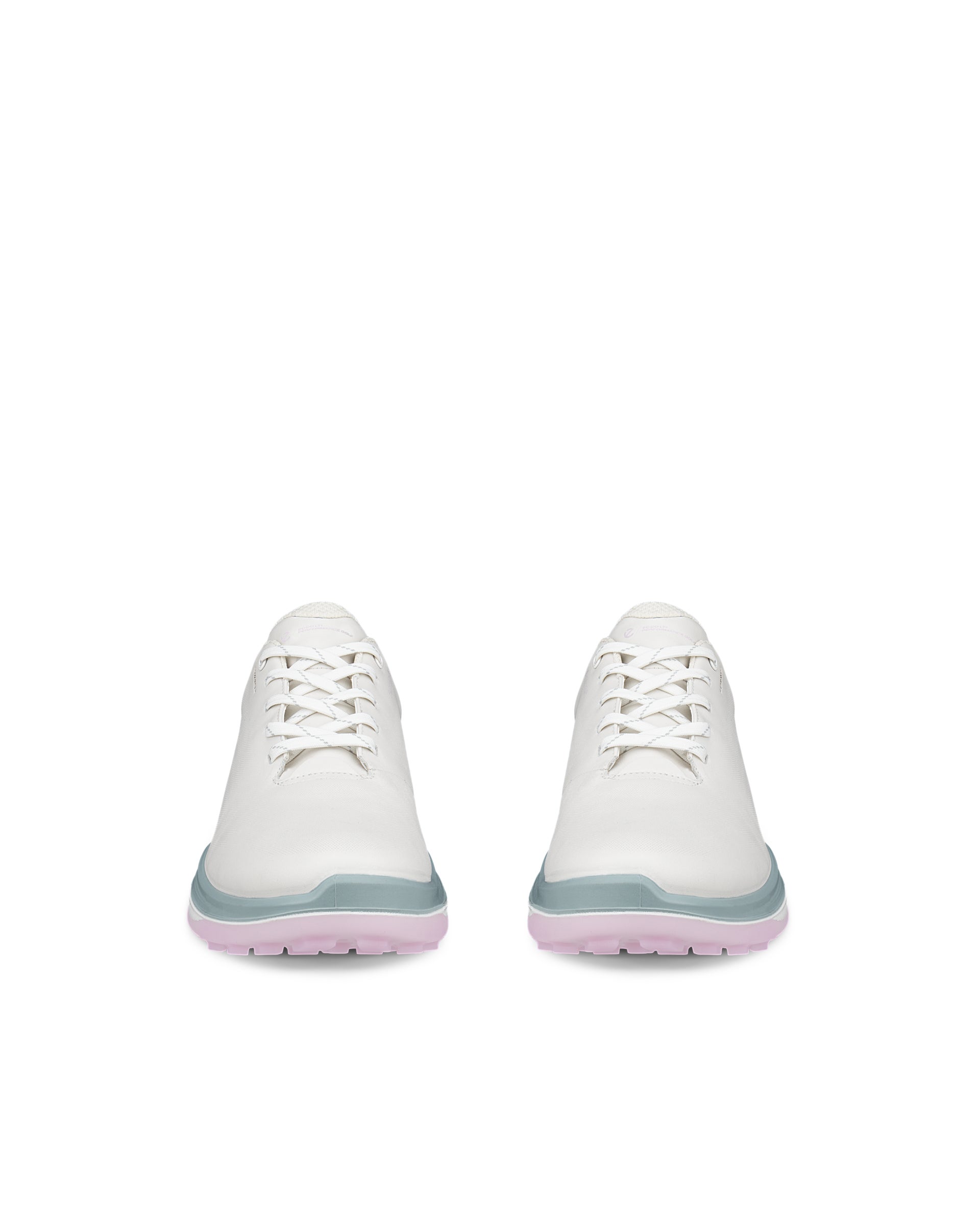 Sapatos golfe impermeáveis couro mulher ECCO® GOLF LT1 - Branco - Front pair