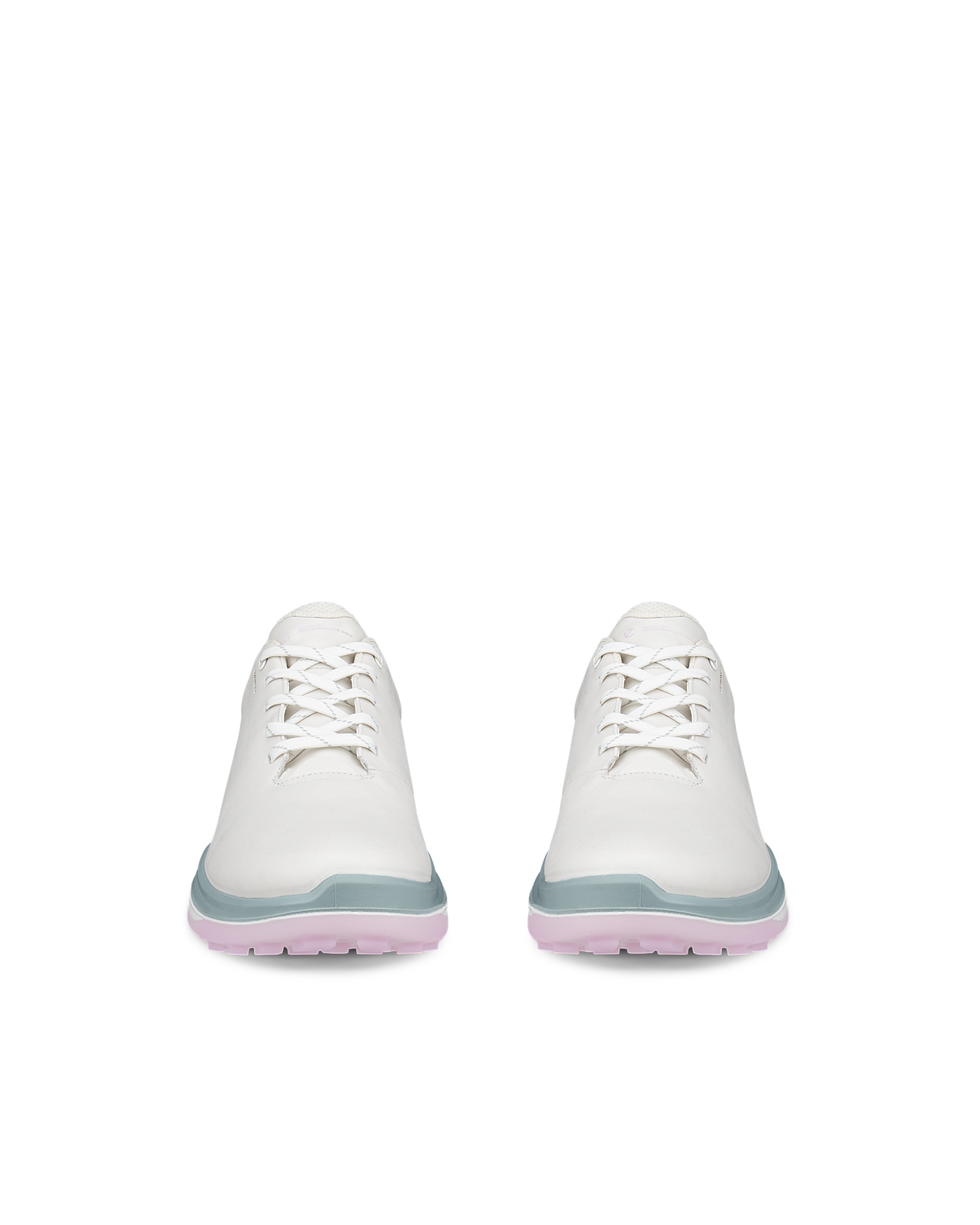 Sapatos golfe impermeáveis couro mulher ECCO® GOLF LT1 - Branco - Front pair