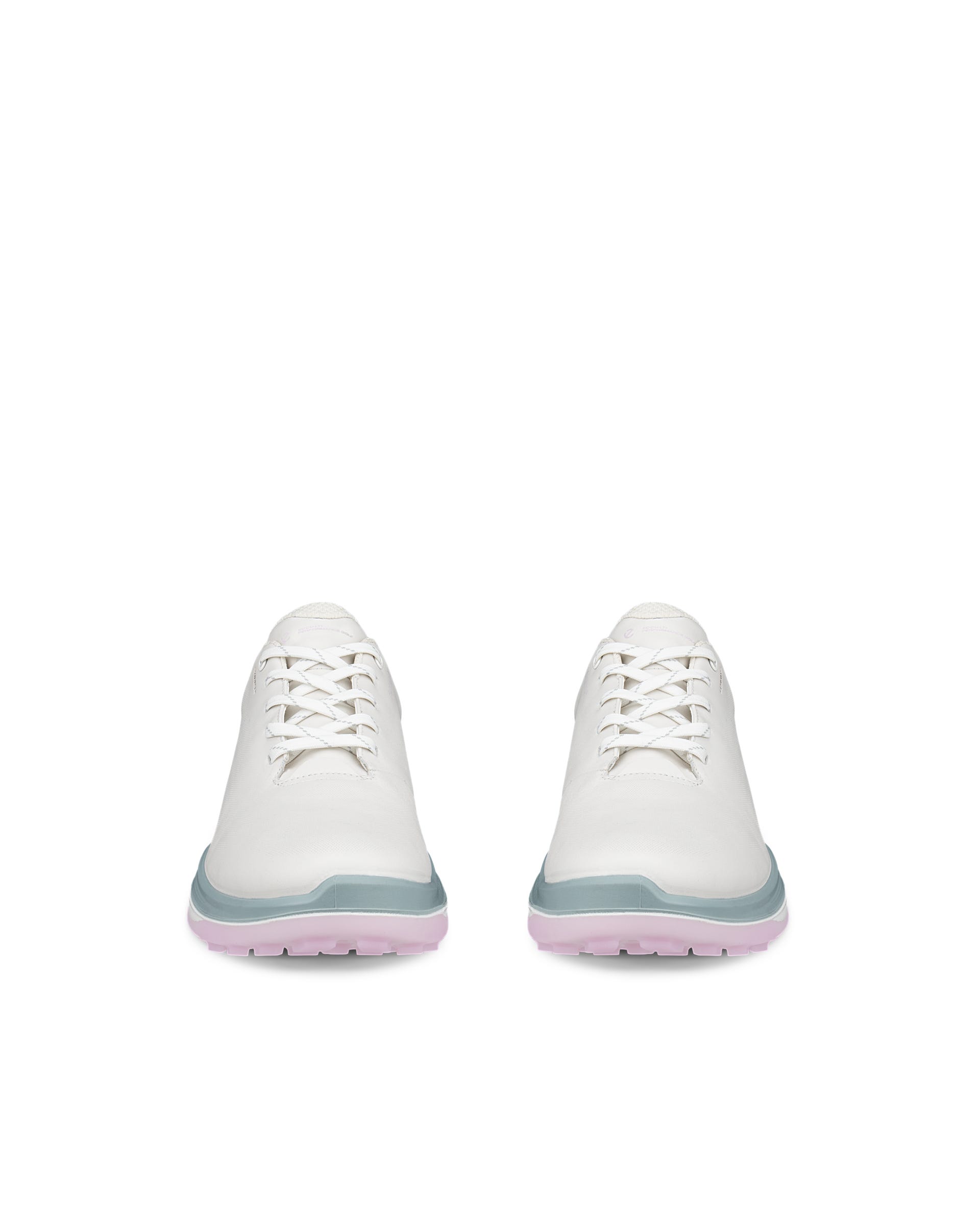 Damskie wodoodporne skórzane buty do golfa ECCO® GOLF LT1 - Biały - Front pair