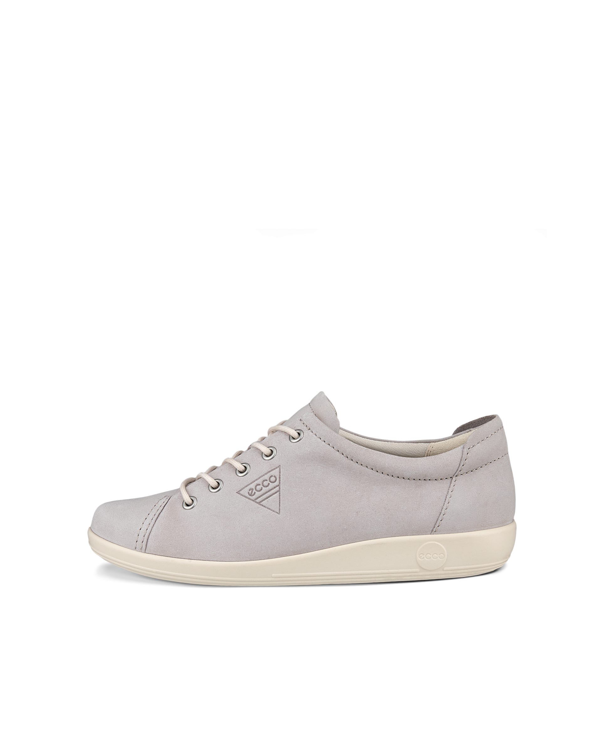 ECCO SOFT 2.0 LACE SHOE - Grey - Outside