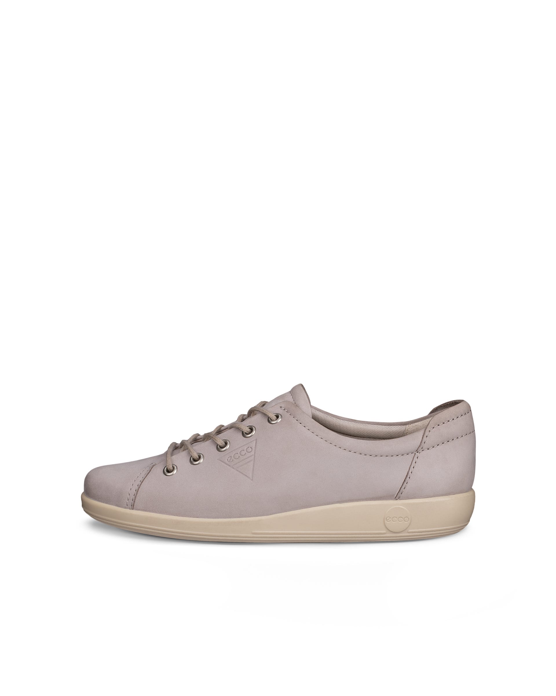 ECCO SOFT 2.0 LACE SHOE - Grey - Outside