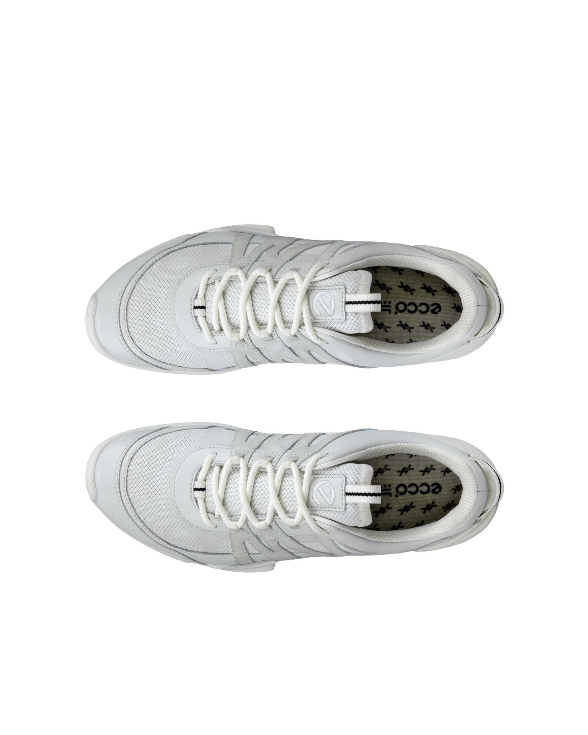 ECCO® Biom C-Trail baskets en cuir Gore-Tex pour femme - Blanc - Top left pair