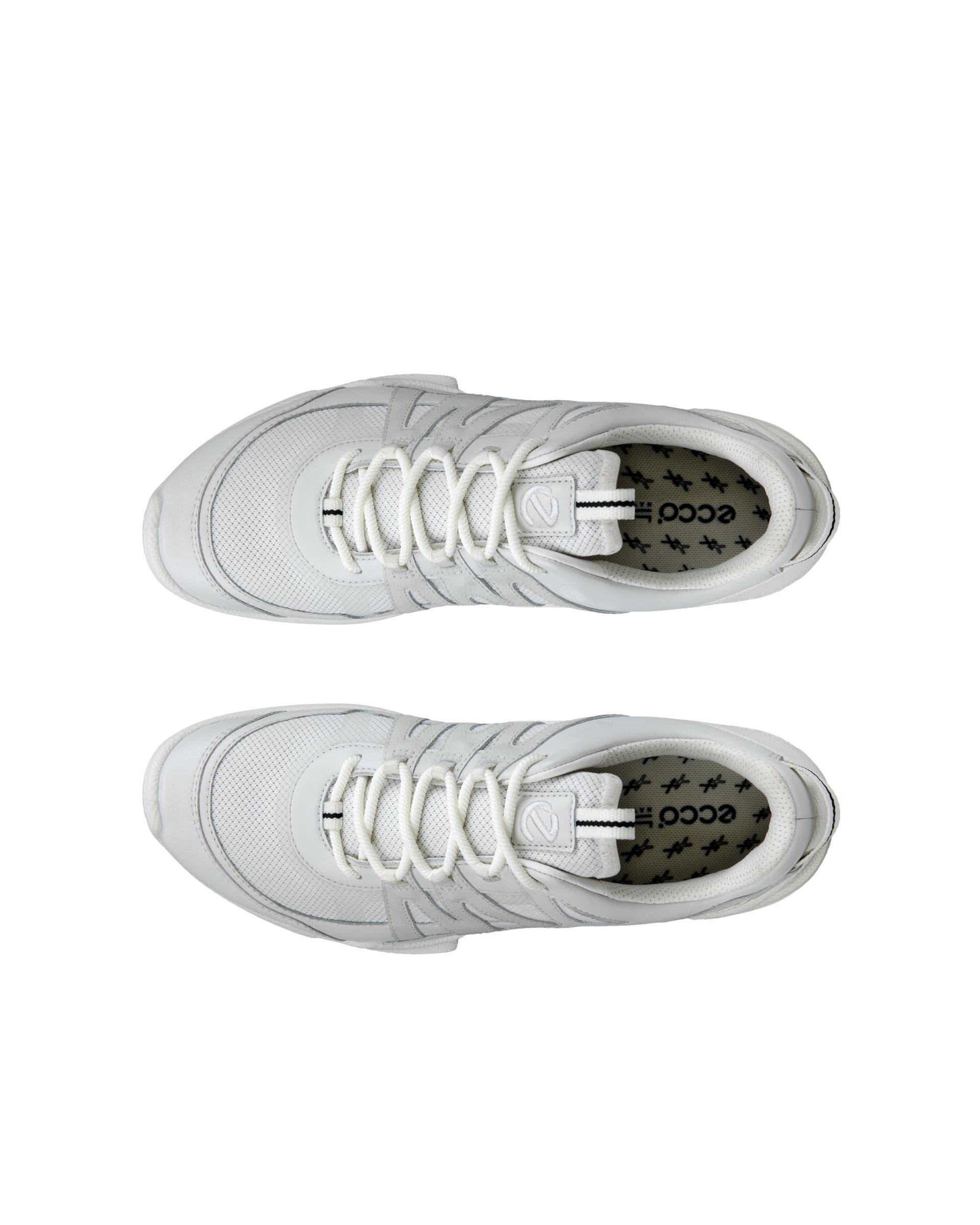 ECCO BIOM C-TRAIL WOMEN ウィメンズ レザーGore-Texスニーカー - ホワイト - Top left pair