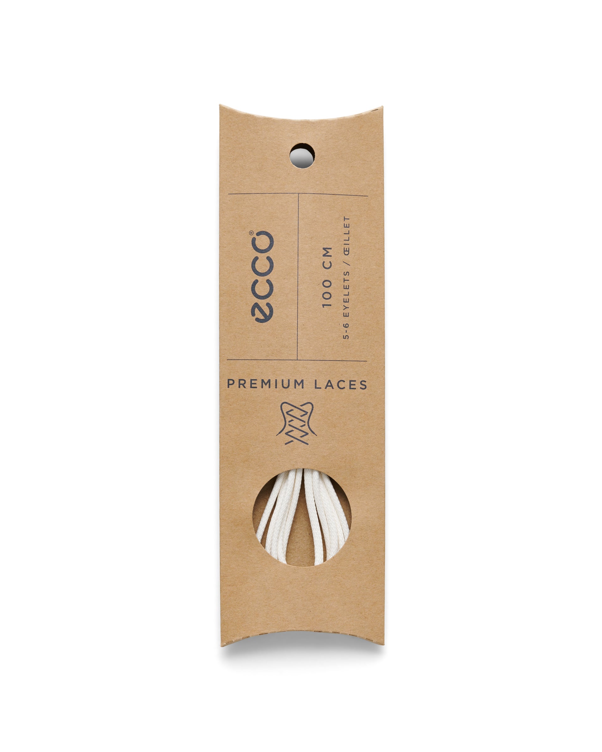 Atacadores redondos ECCO® Round - Branco - Detail-2