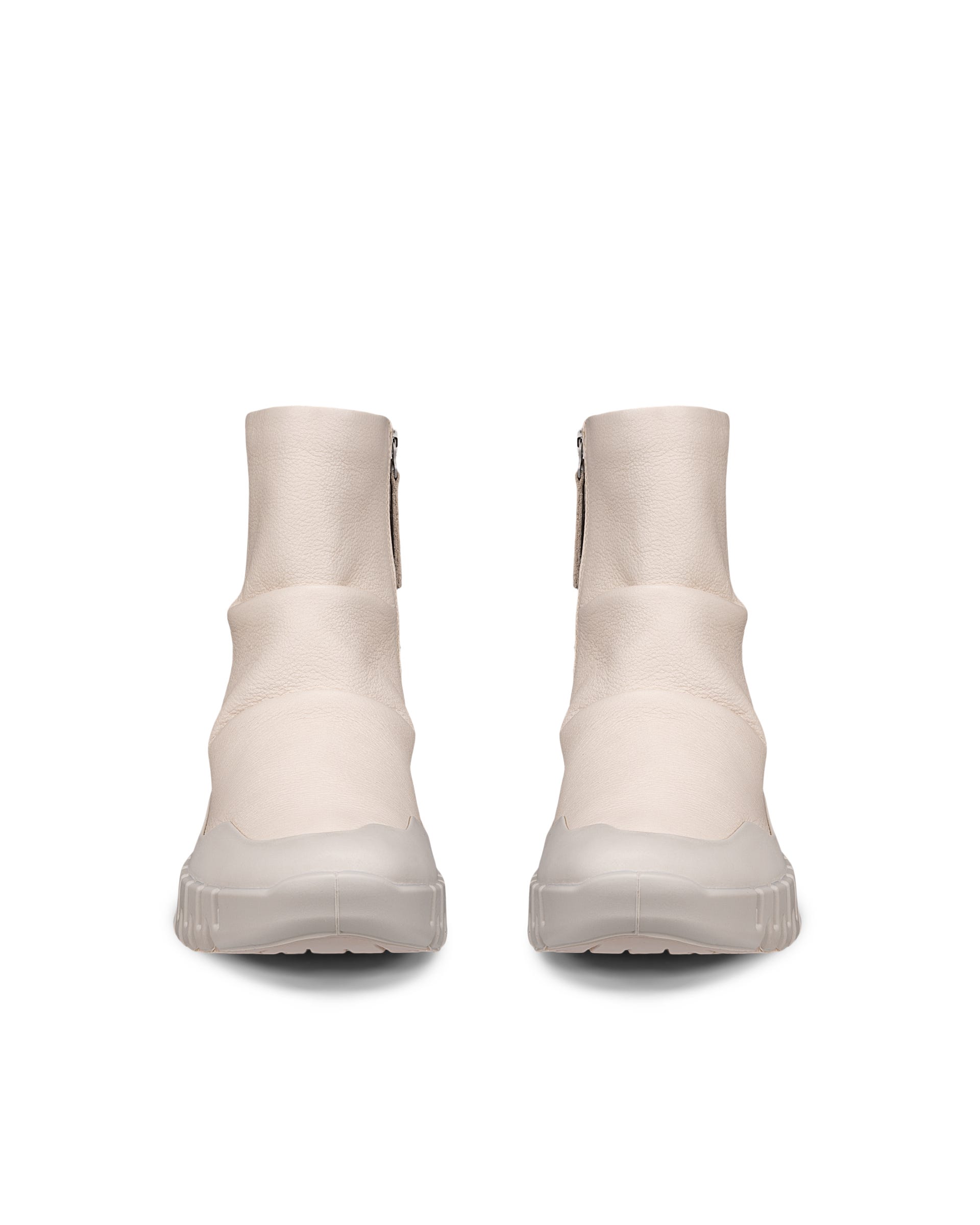 ECCO® Gruuv odiniai pusauliai batai moterims - Smėlinė - Front pair
