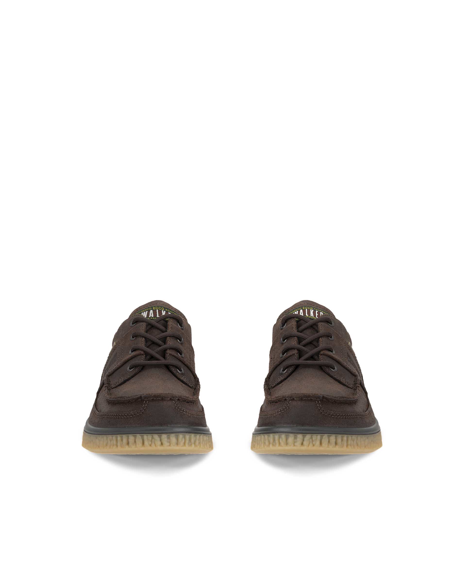ECCO® WALKER 3.0 sko i ruskind med mokkasintå til herrer - Brun - Front pair