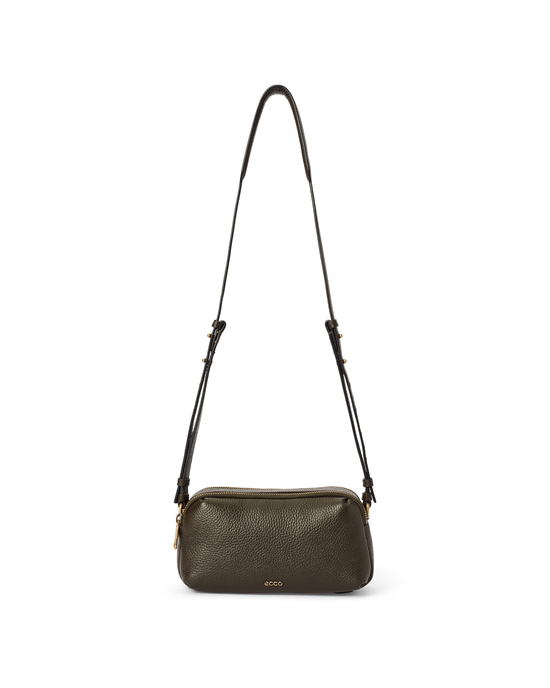 ECCO® CAMERA BAG CURVE Umhängetasche aus Leder - Grün - Main