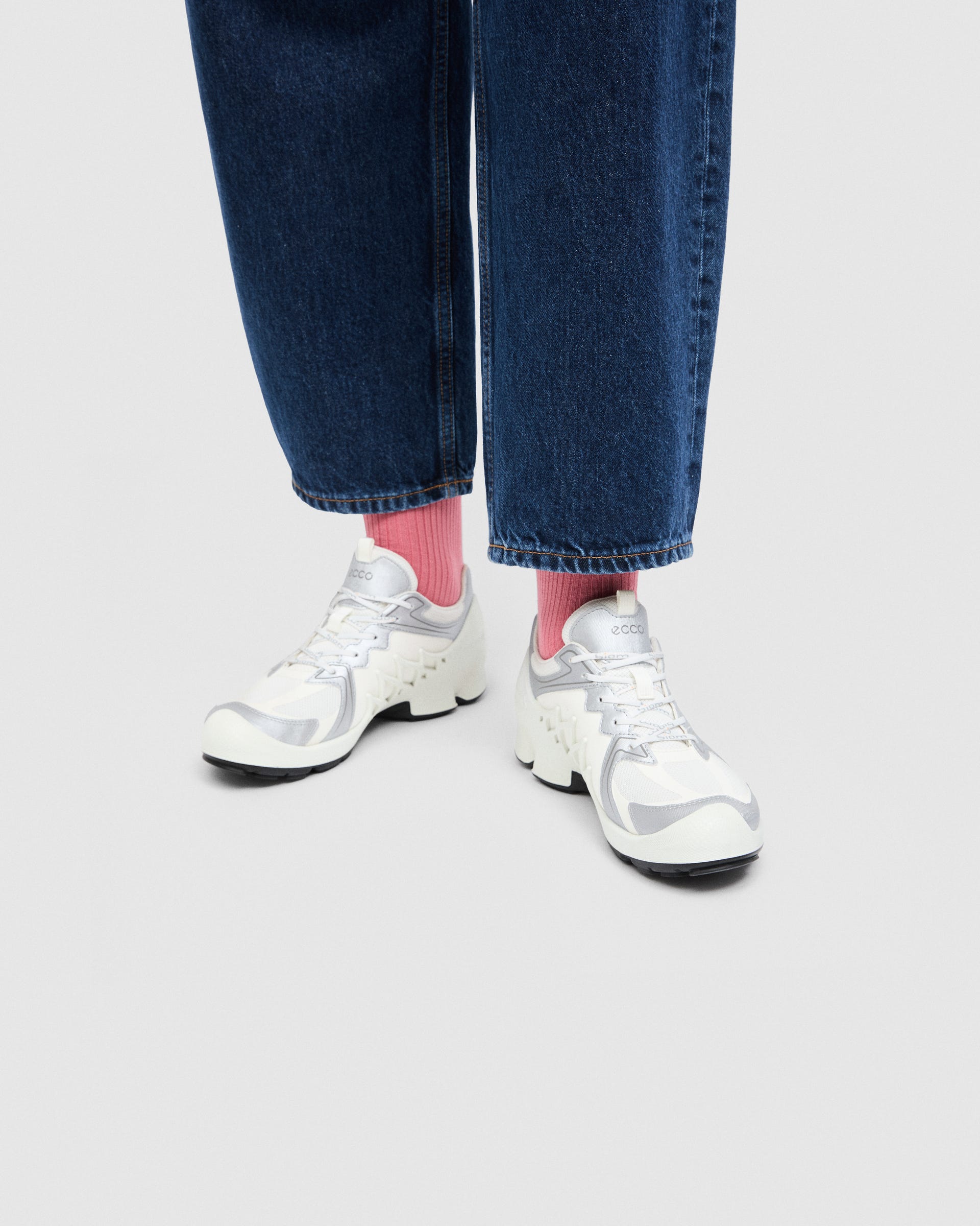 Women's ECCO® Biom Aex Textile Gore-Tex Sneaker - White - Lifestyle image-1