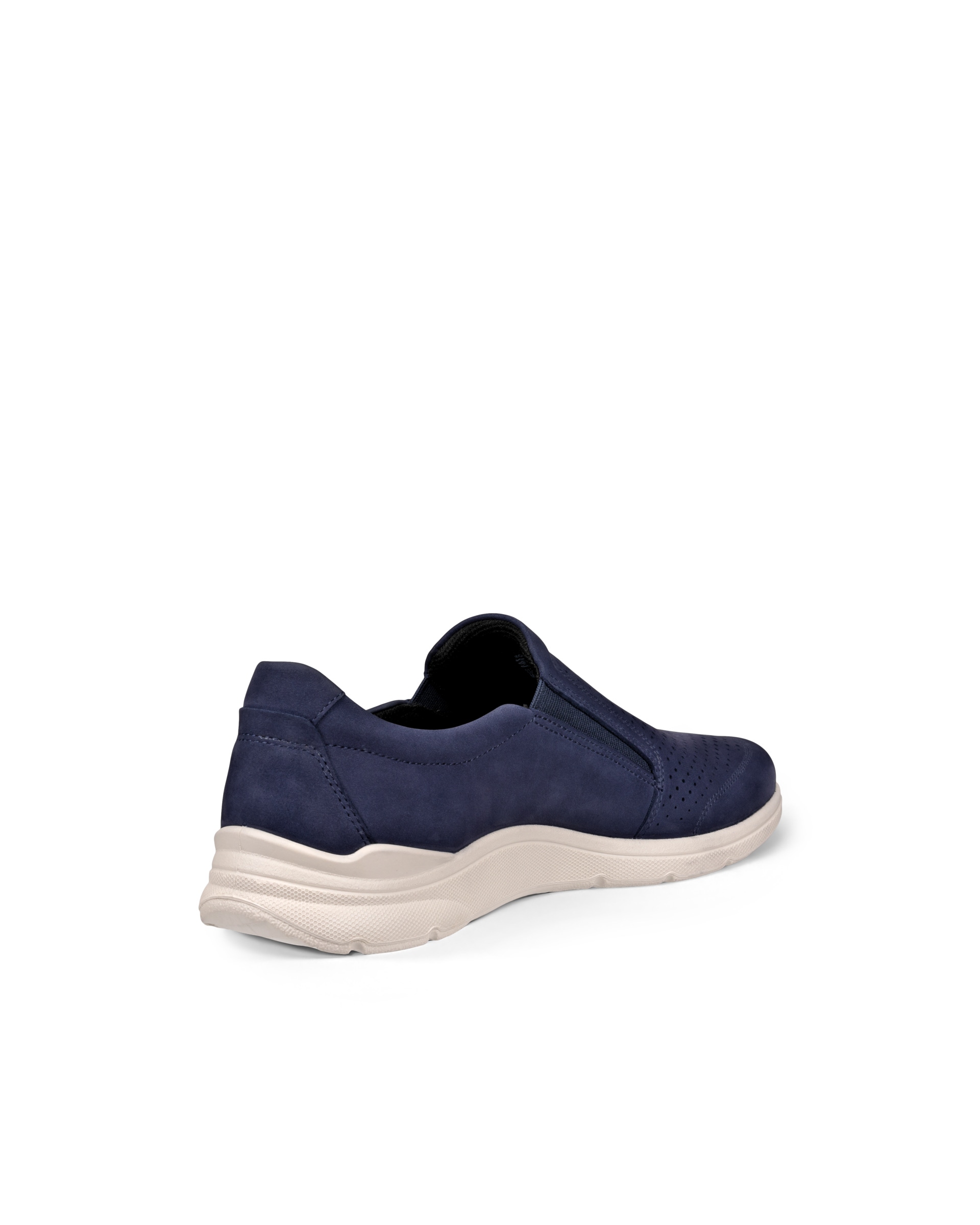 ECCO® Irving chaussures sans lacet en nubuck pour homme - Bleu - Back
