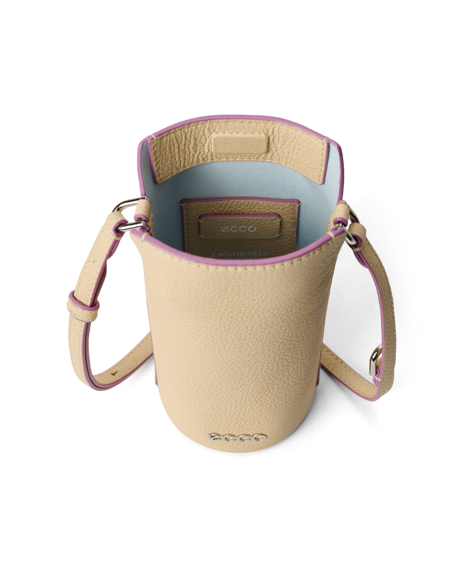 ECCO® Pot Leather Crossbody Bag - Yellow - Inside