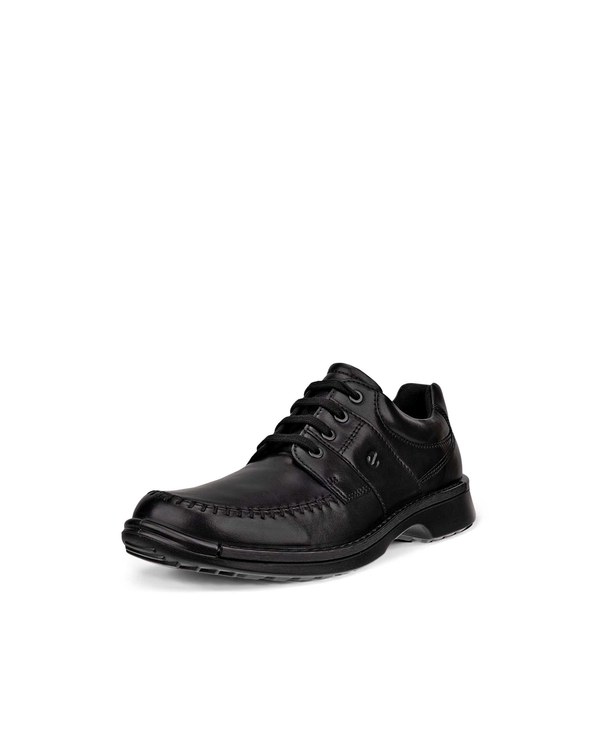 Men's ECCO® Fusion Leather Lace-Up Shoe - Black - Main