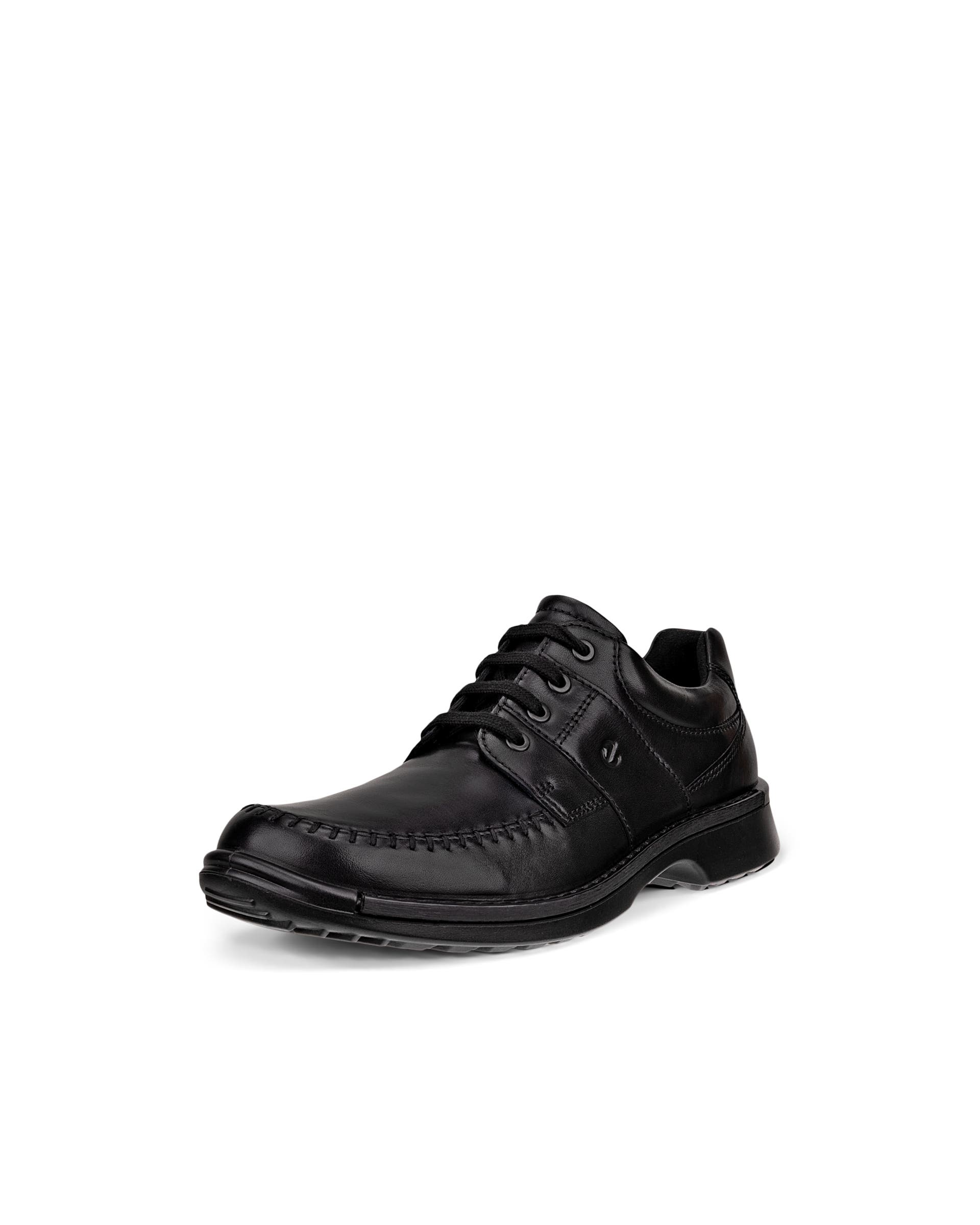 ECCO Fusion Mens Black Leather Hook and Loop Loafers Size 9 US Comfortable Men main image 3