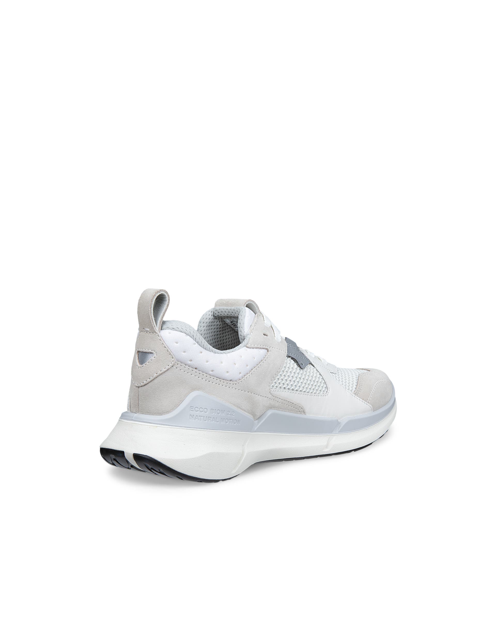 ECCO® BIOM 2.2 Damen Sneaker aus Veloursleder - Weiß - Back