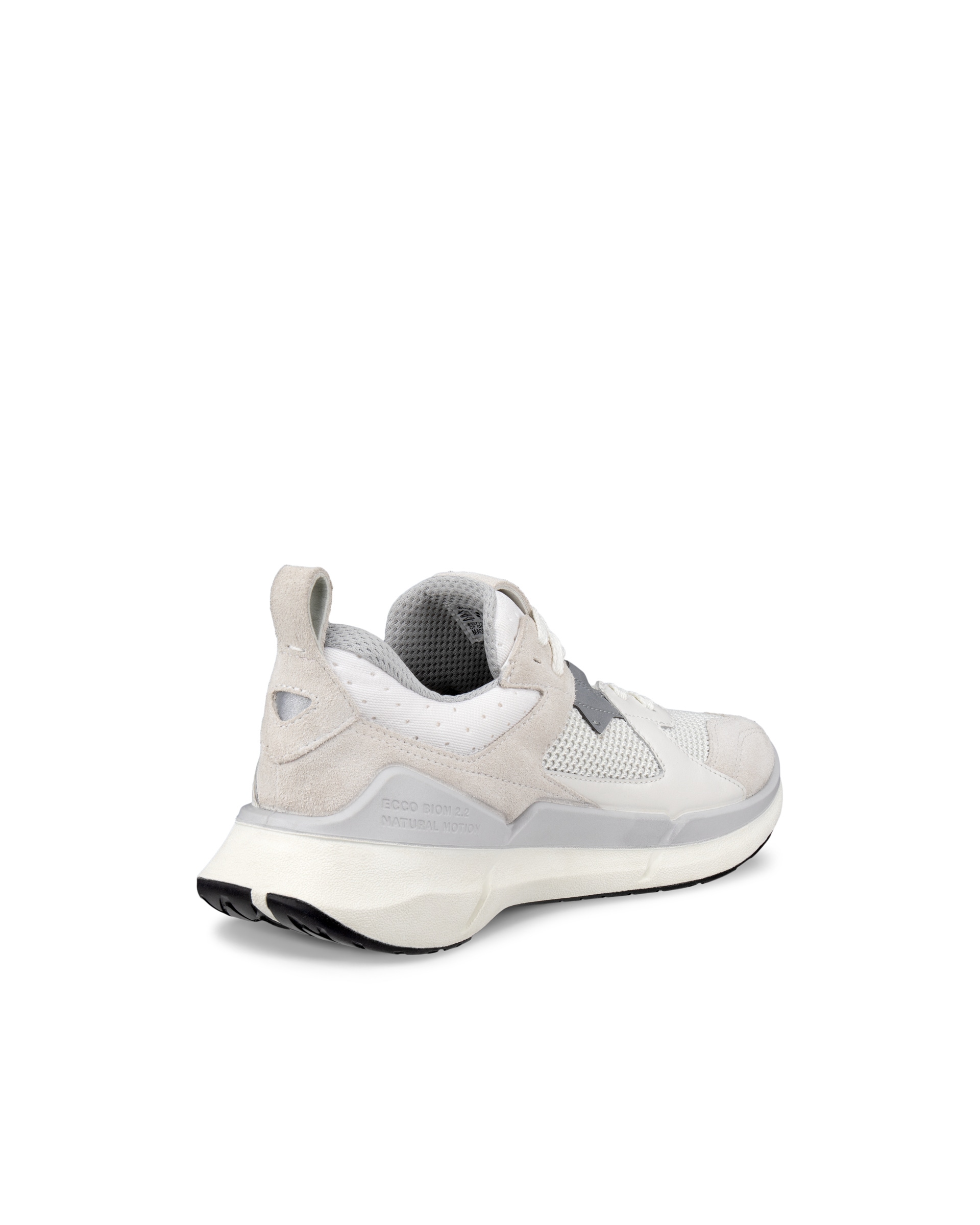 ECCO® BIOM 2.2 Damen Sneaker aus Veloursleder - Weiß - Back