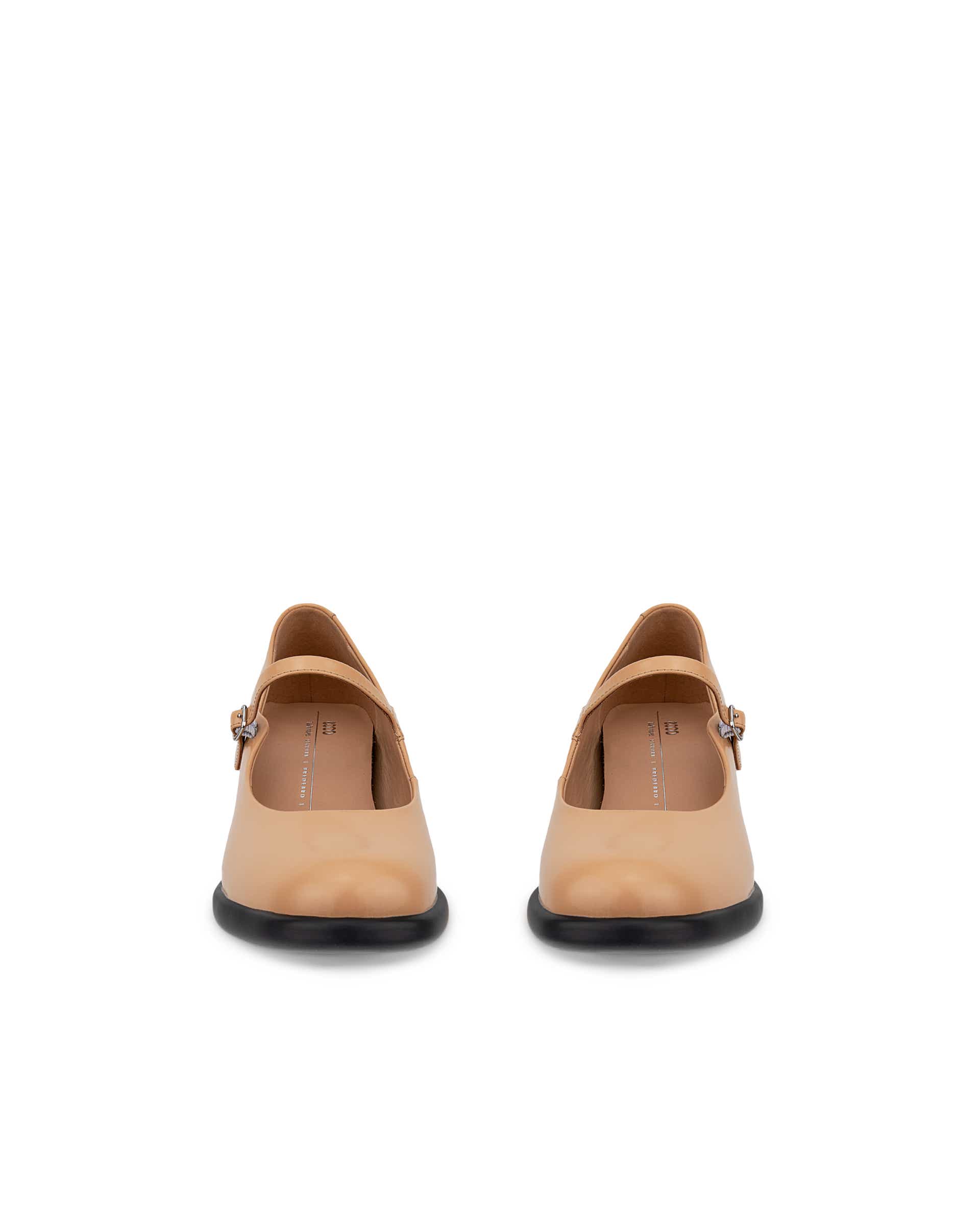 Dámské kožené lodičky na blokovém podpatku ECCO® Sculpted LX 35 - Hnědá - Front pair